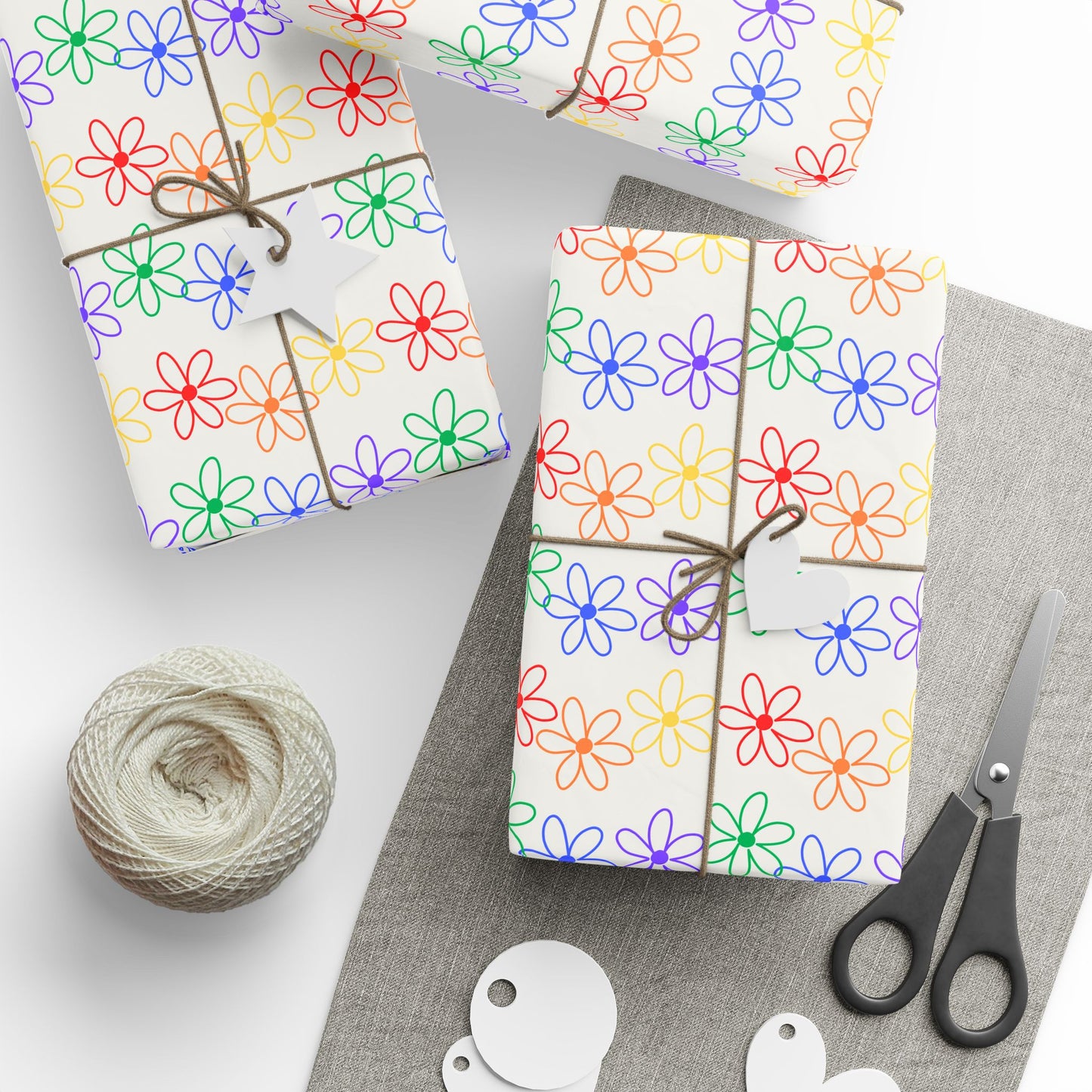 Colorful Floral Wrapping Paper