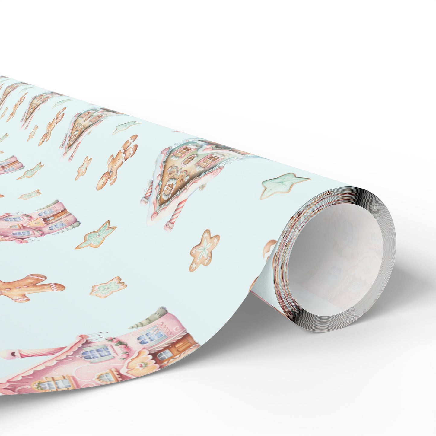 Frosted Fairytale – Gingerbread Dreamscape Wrapping Paper