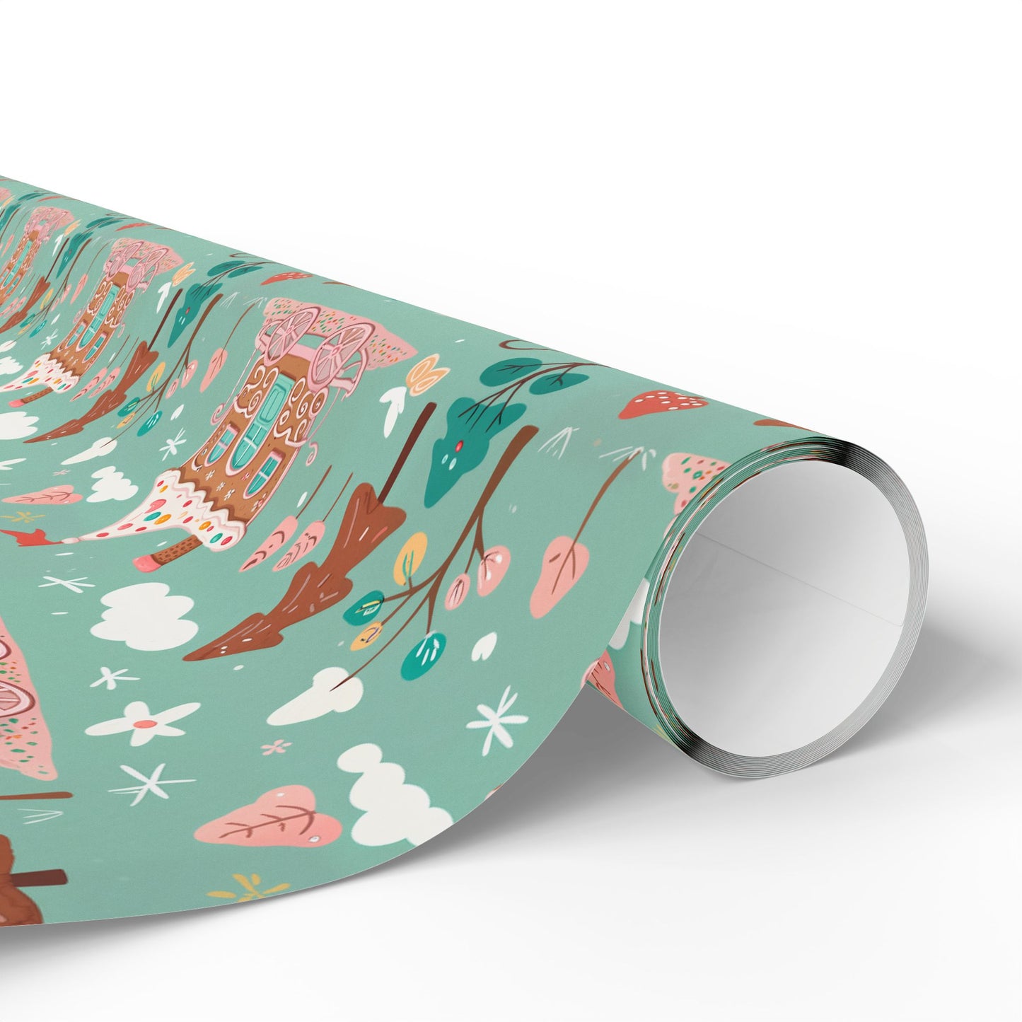 Gingerbread Express – Sugar Sleigh Rides Wrapping Paper