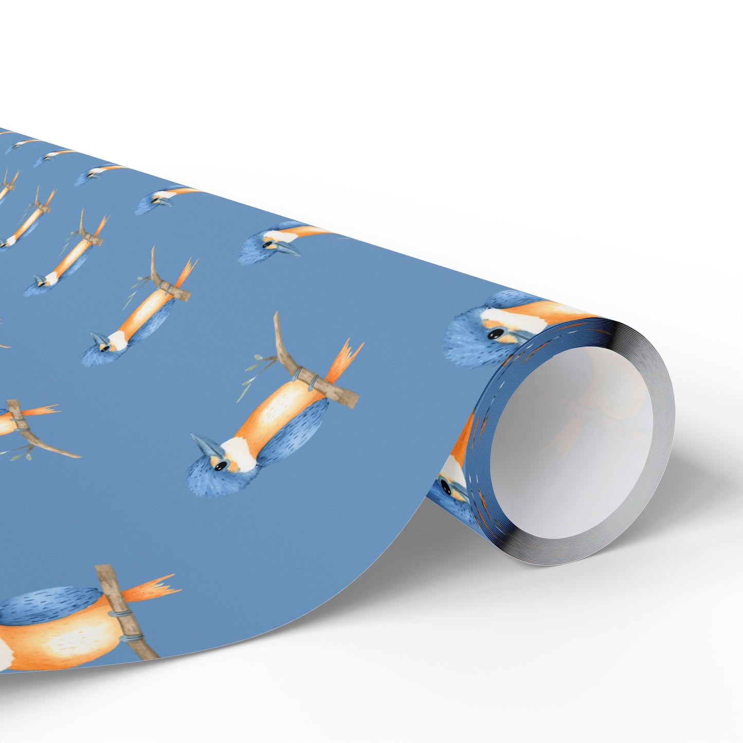 Blue Kookaburra Wrapping Paper