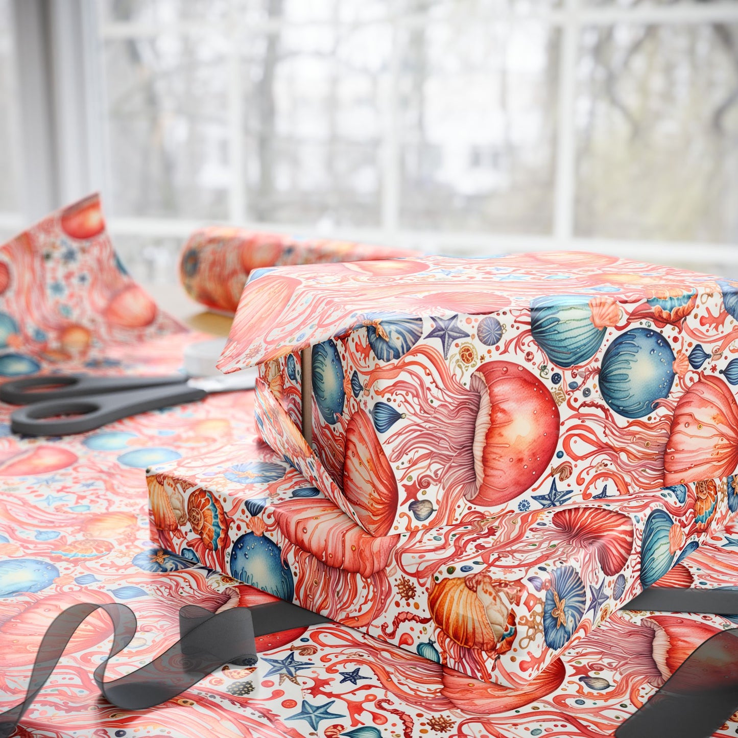Wrapping Papers - Jellyfish Jamboree – Ocean Adventure Gift Wrap