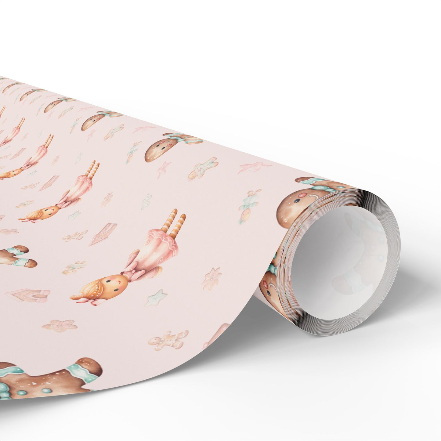 Sugar & Spice Parade – Gingerbread Girl and Boy Wrapping Paper
