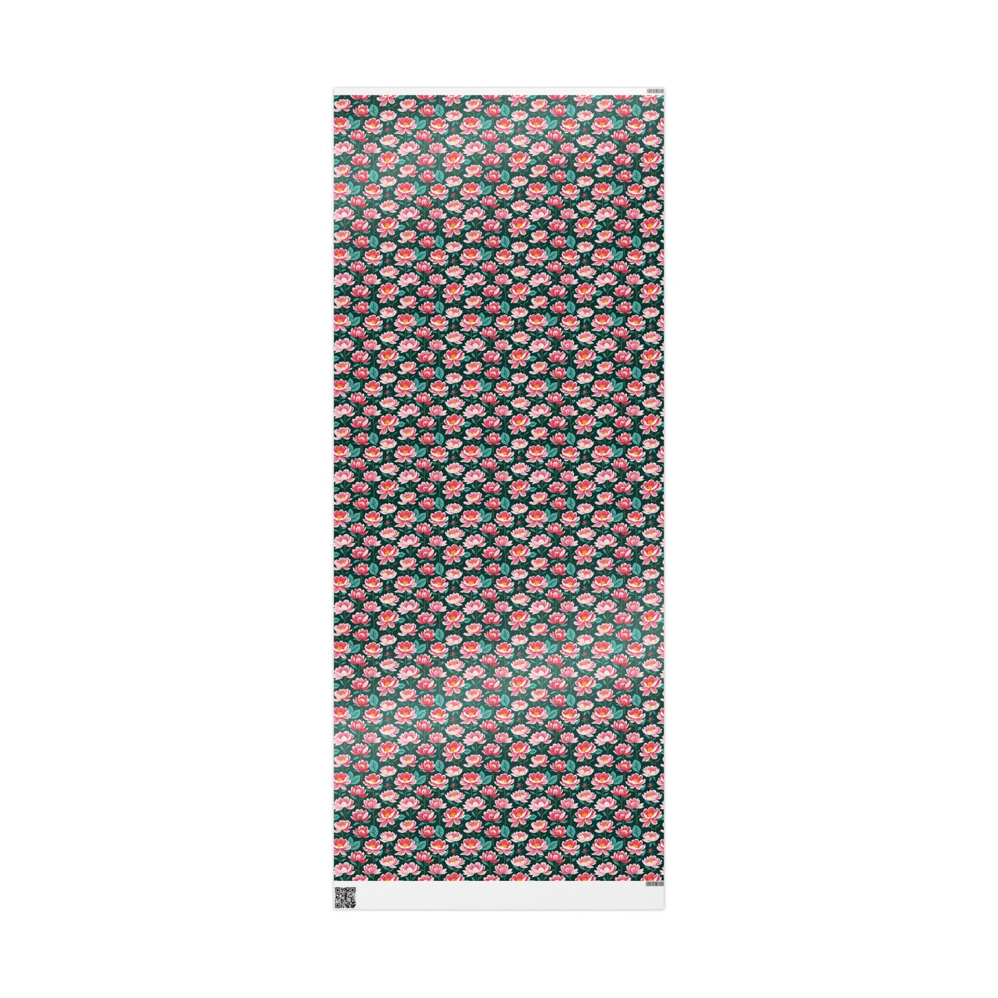 Pink & Green Floral Gift Wrapping Paper