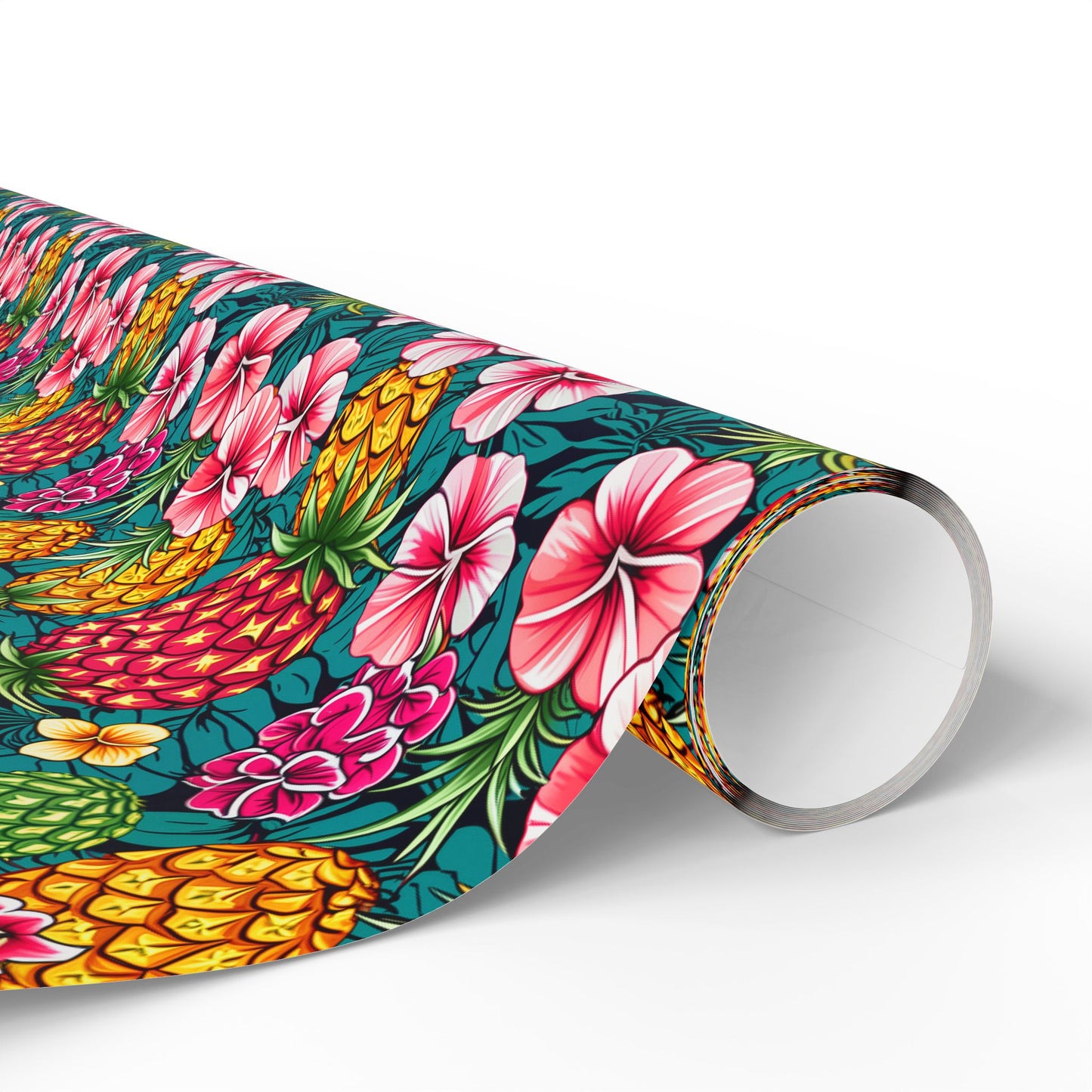 Wrapping Paper - Tropic Treat Pineapple Floral Hawaiian Gift Wrap