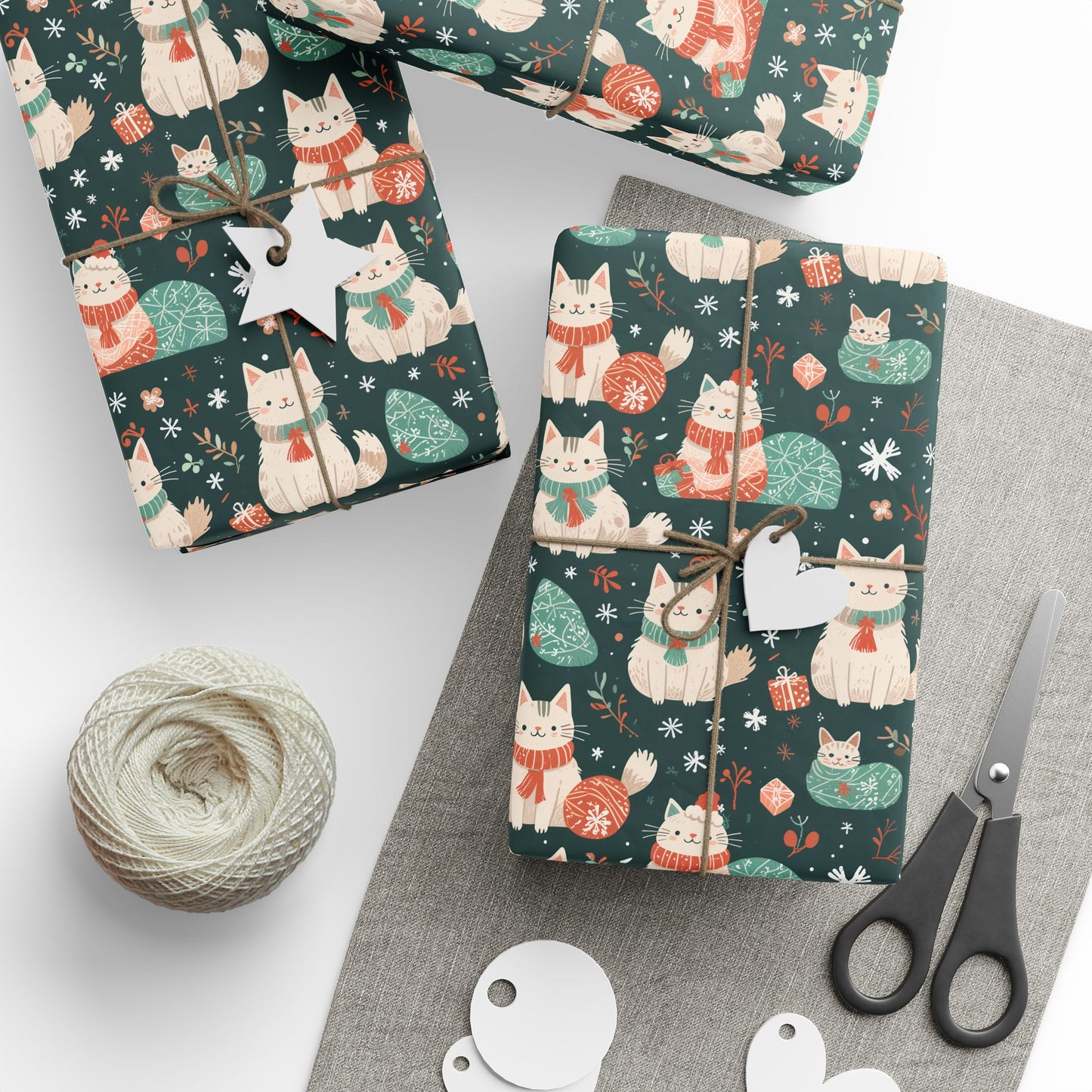 Purrfectly Cozy Cats – Holiday Wrapping Paper