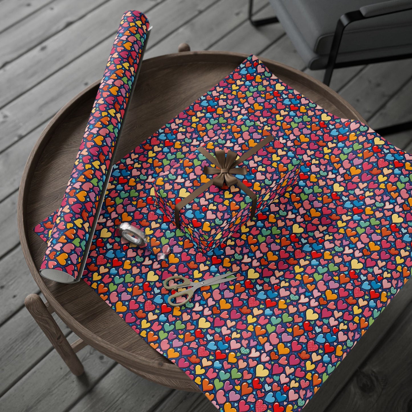 Colorful Heart Wrapping Paper