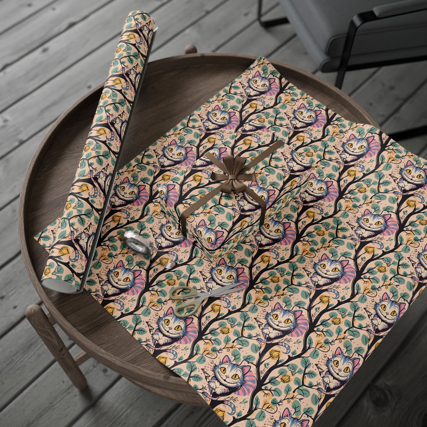 Abstract Cheshire Cat Gift Wrap