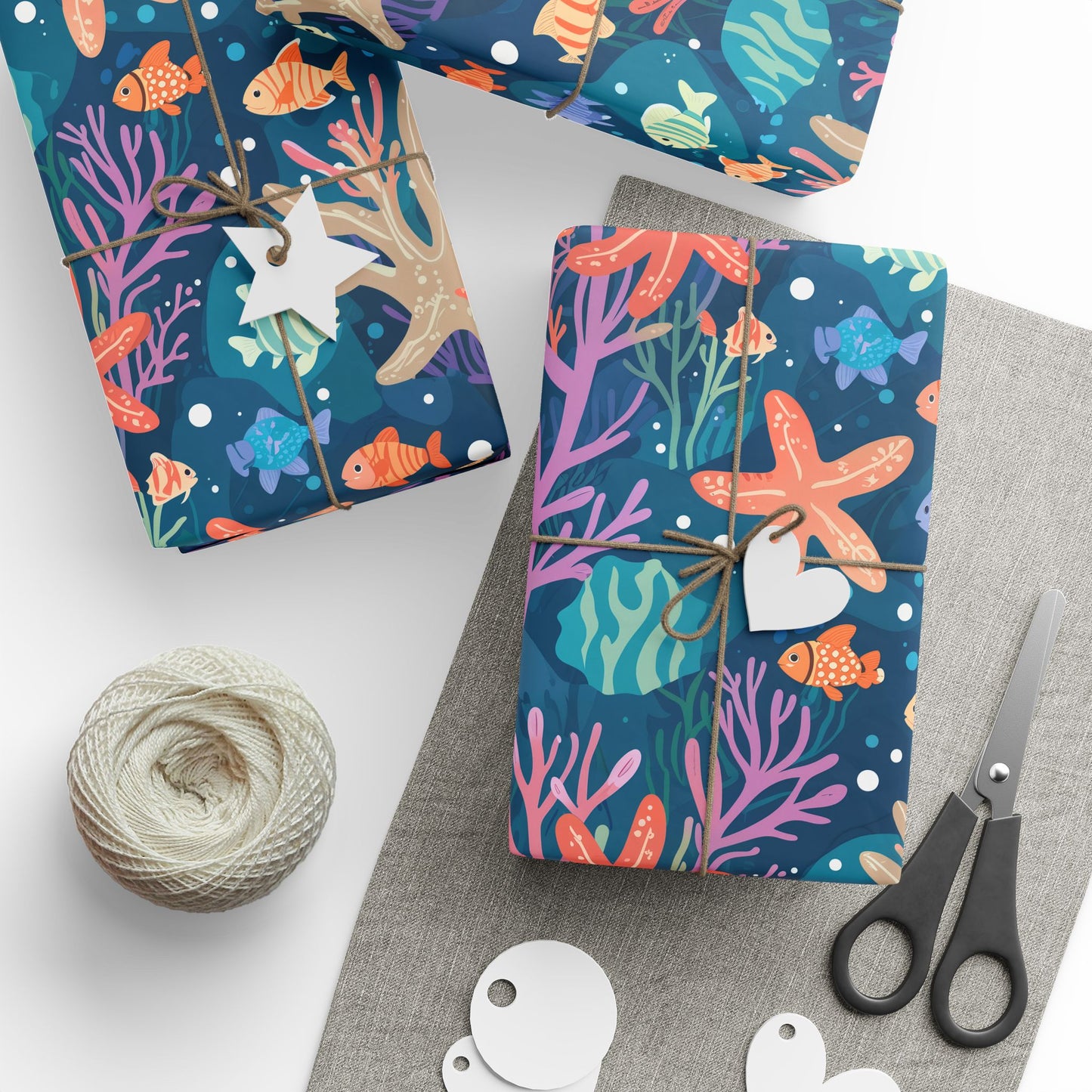 Blue and Coral Under Sea Theme