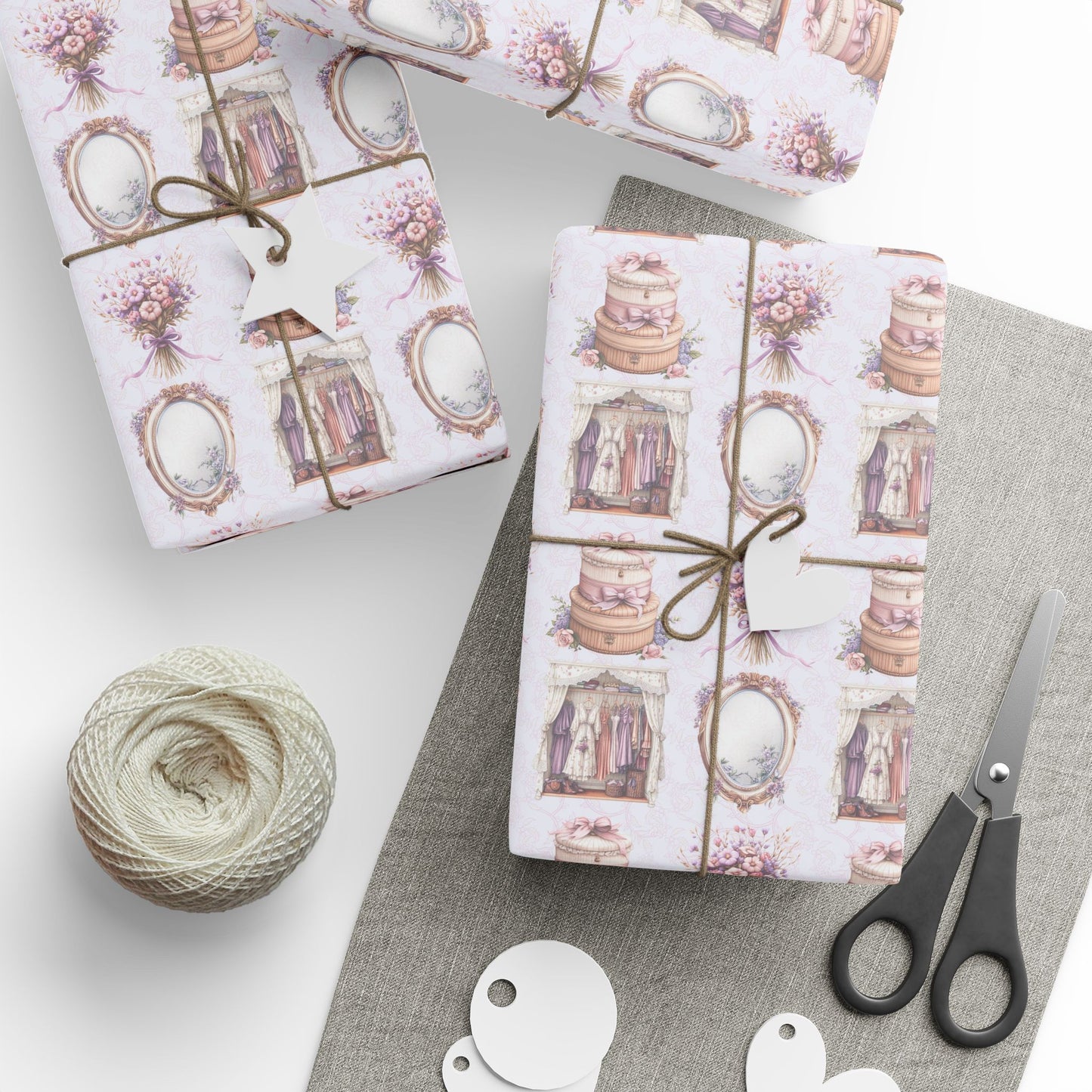 Elegant Wedding or Bachelorette Vintage Wrapping Paper