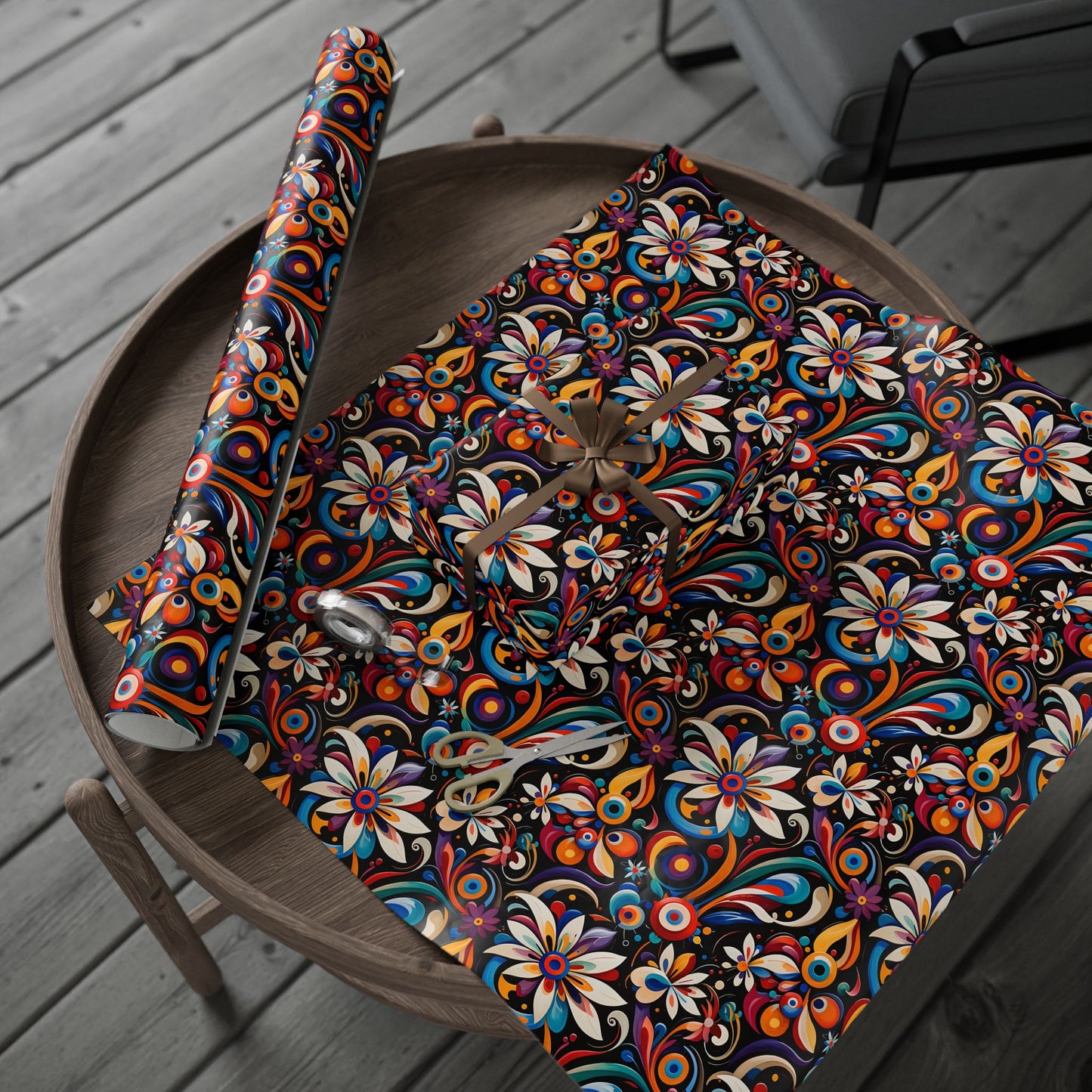 Wrapping Papers - Retro Floral Design