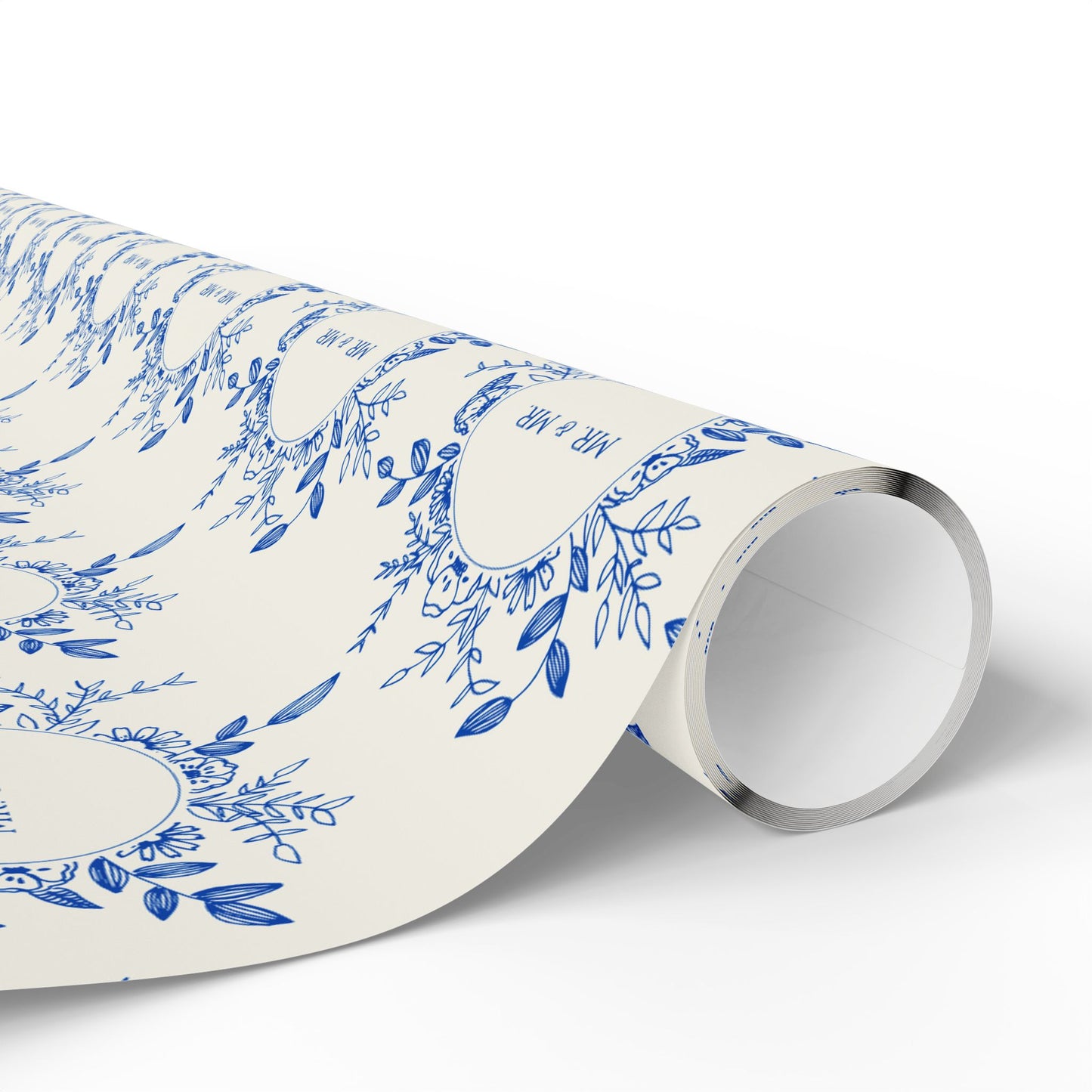 Mr. & Mr. Blue Gift Wrapping Paper