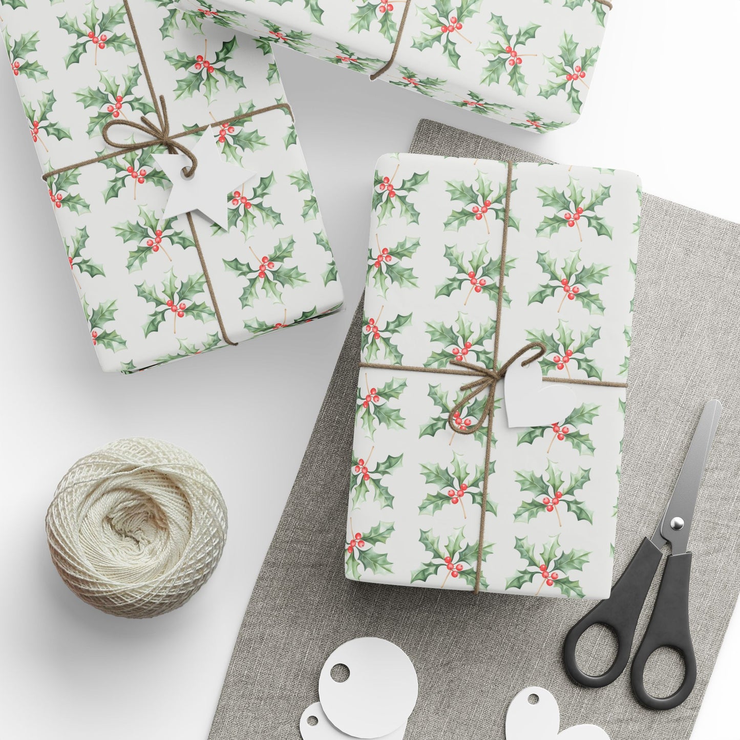 Holly Jolly Snaps – Classic Christmas Berry Wrapping Paper