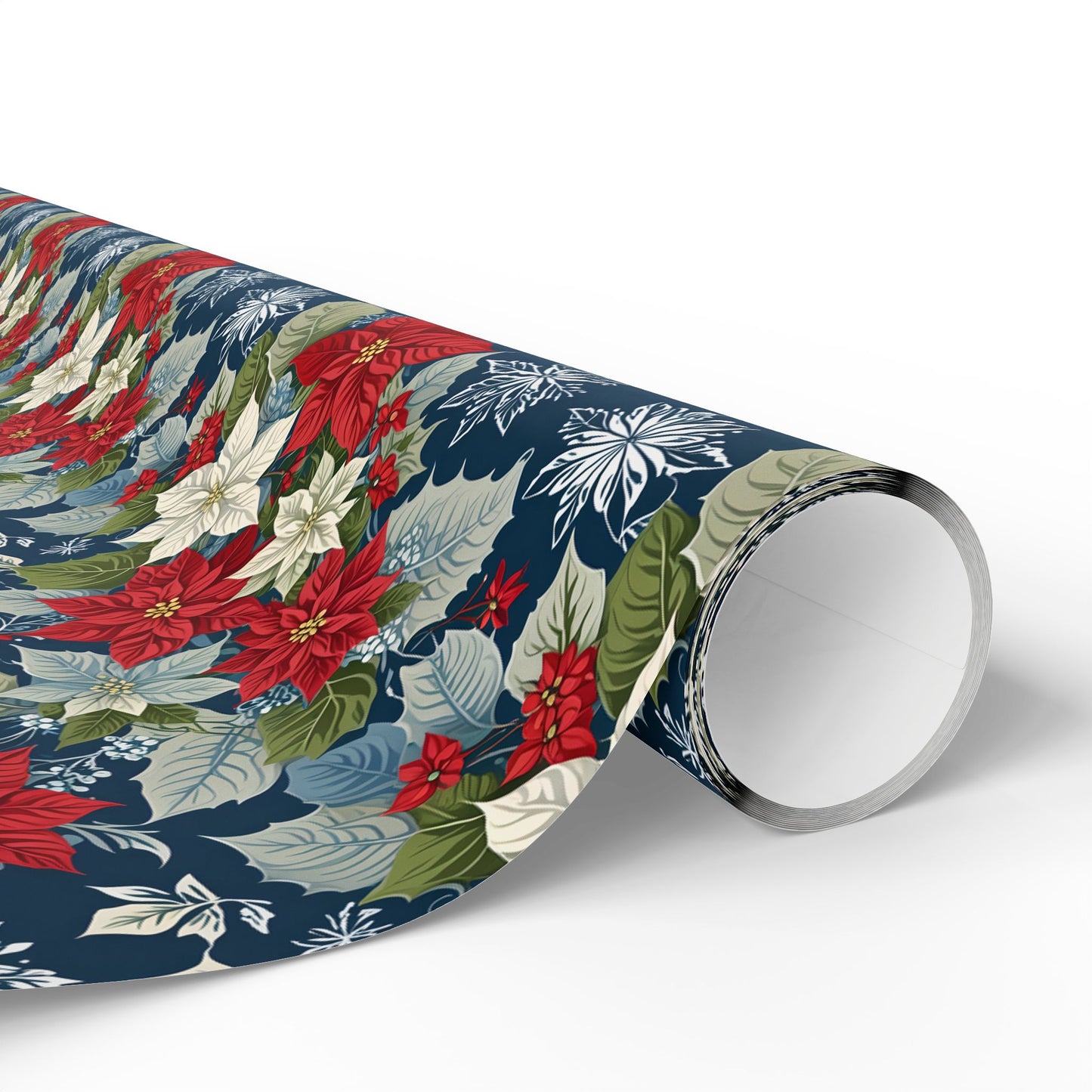 Festive Floral Christmas Wrapping Paper