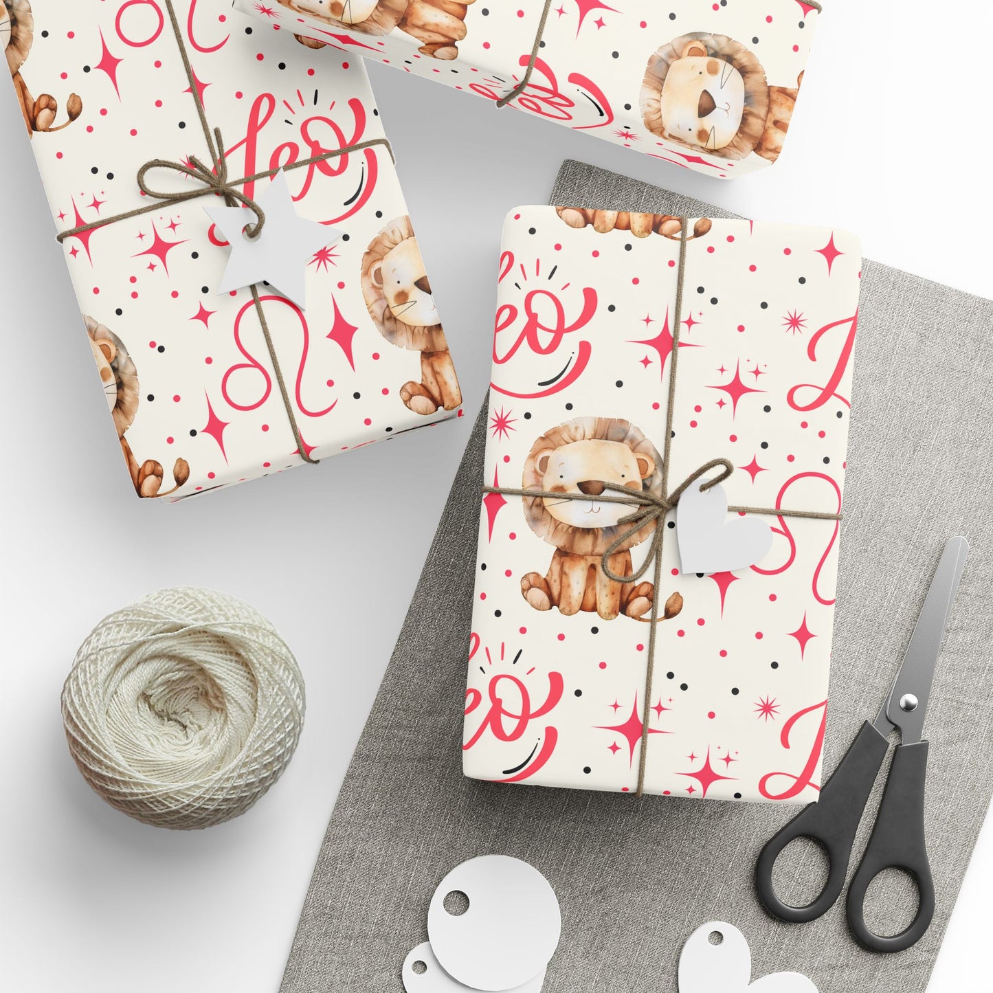 Lionhearted Luxe – Leo Zodiac Wrapping Paper