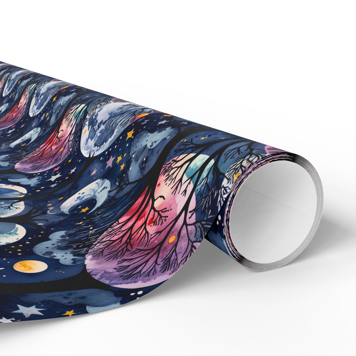 Starry Whimsy – Watercolor Galaxy Wrapping Paper