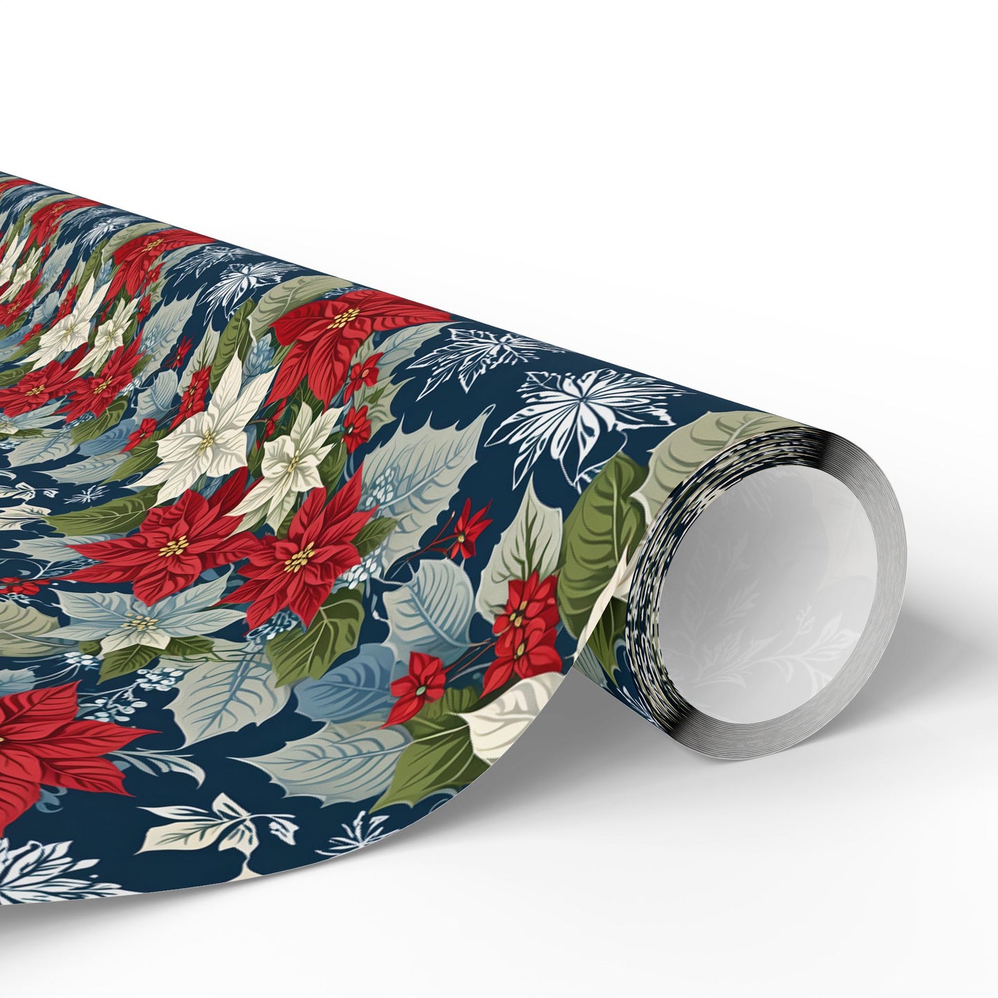 Festive Floral Christmas Wrapping Paper