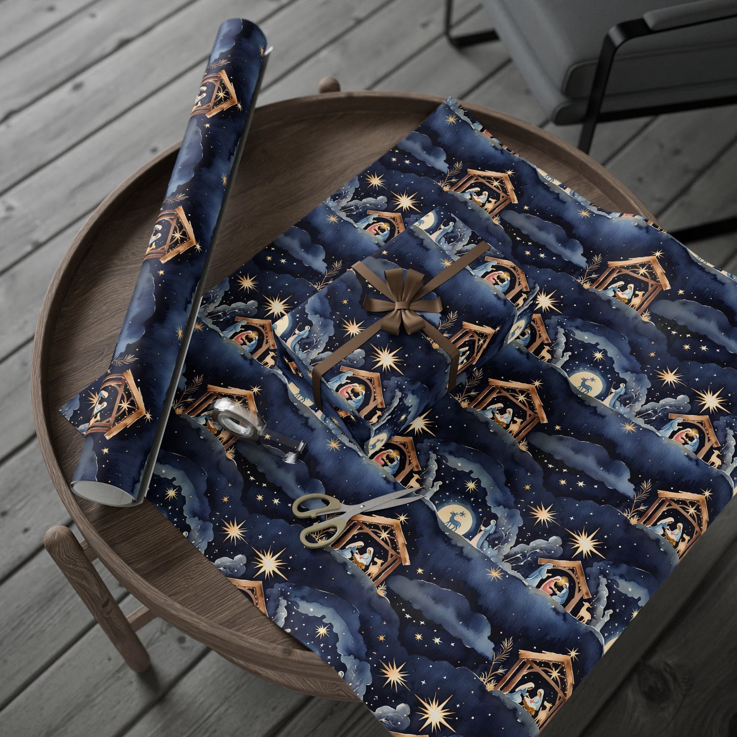 O Holy Night – Nativity Scene Wrapping Paper