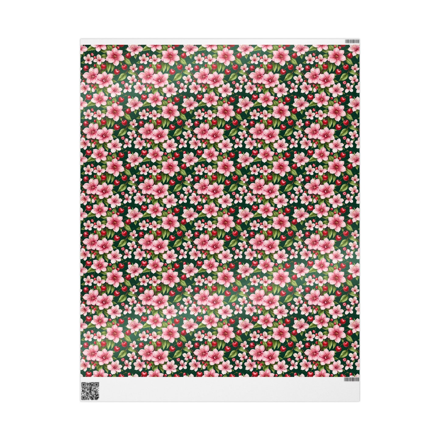 Wrapping Paper: Pink Cherry Floral Design