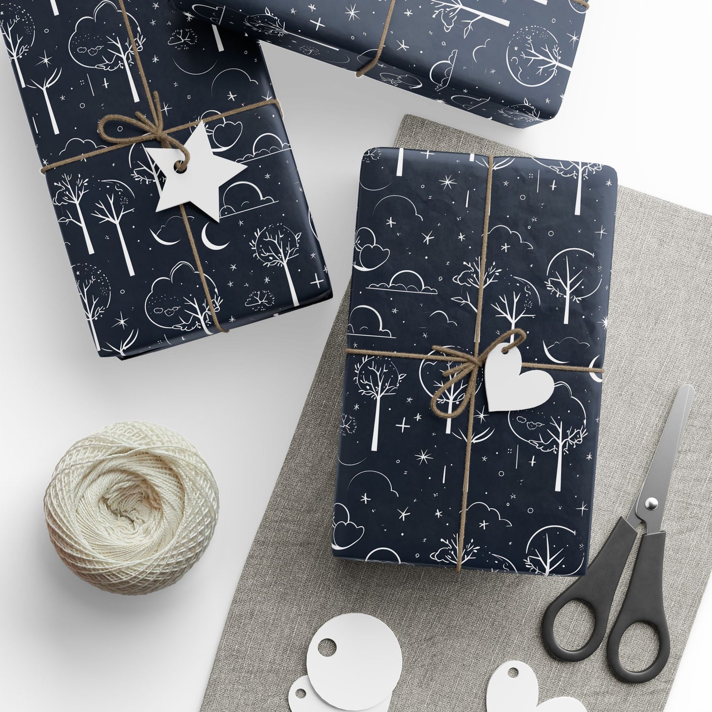 Wrapping Paper - Celestial Grove Night Sky Wrapping Paper