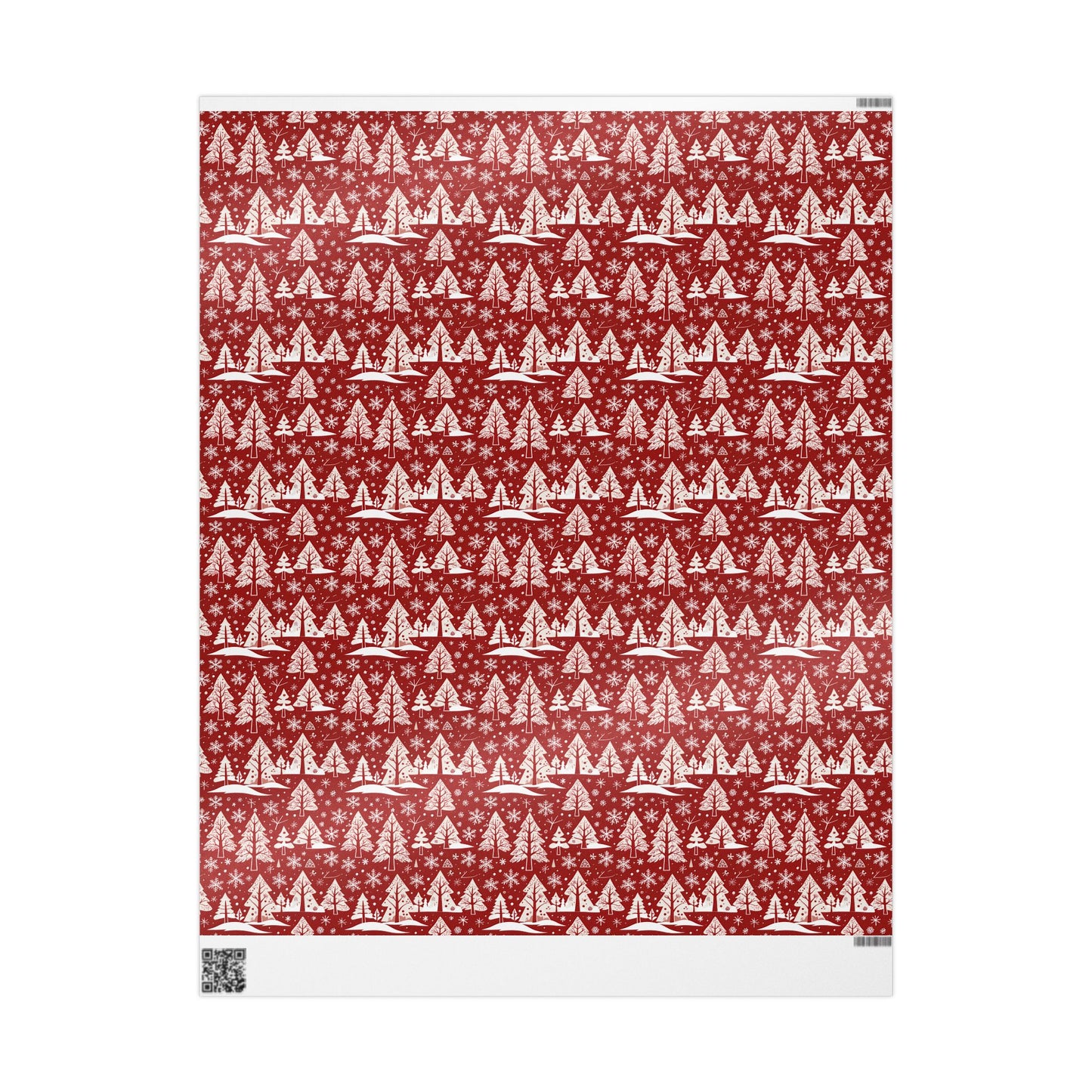 Nordic Noel – Red & White Forest Wrapping Paper
