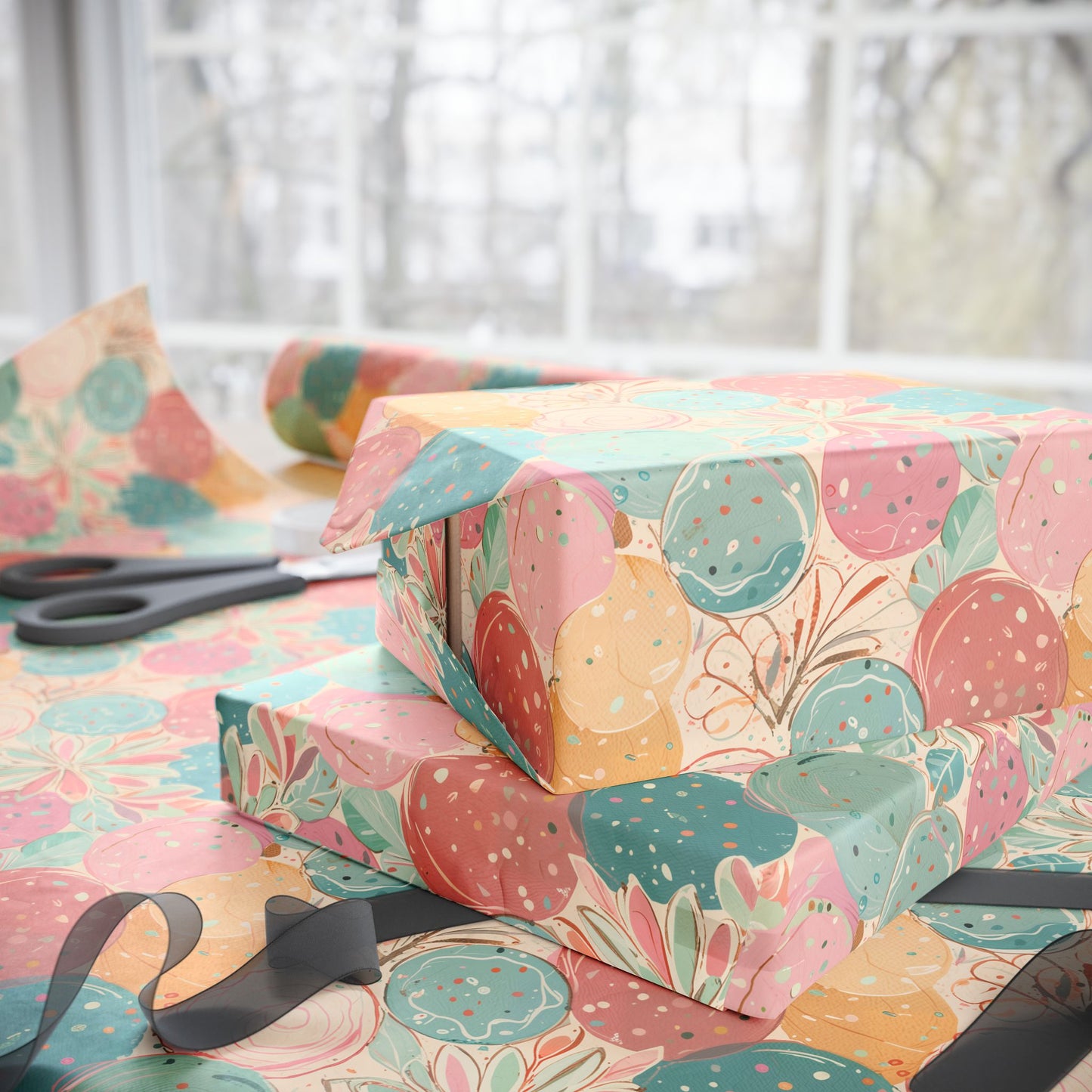 Wrapping Papers - Abstract Colorful Pastel Circles