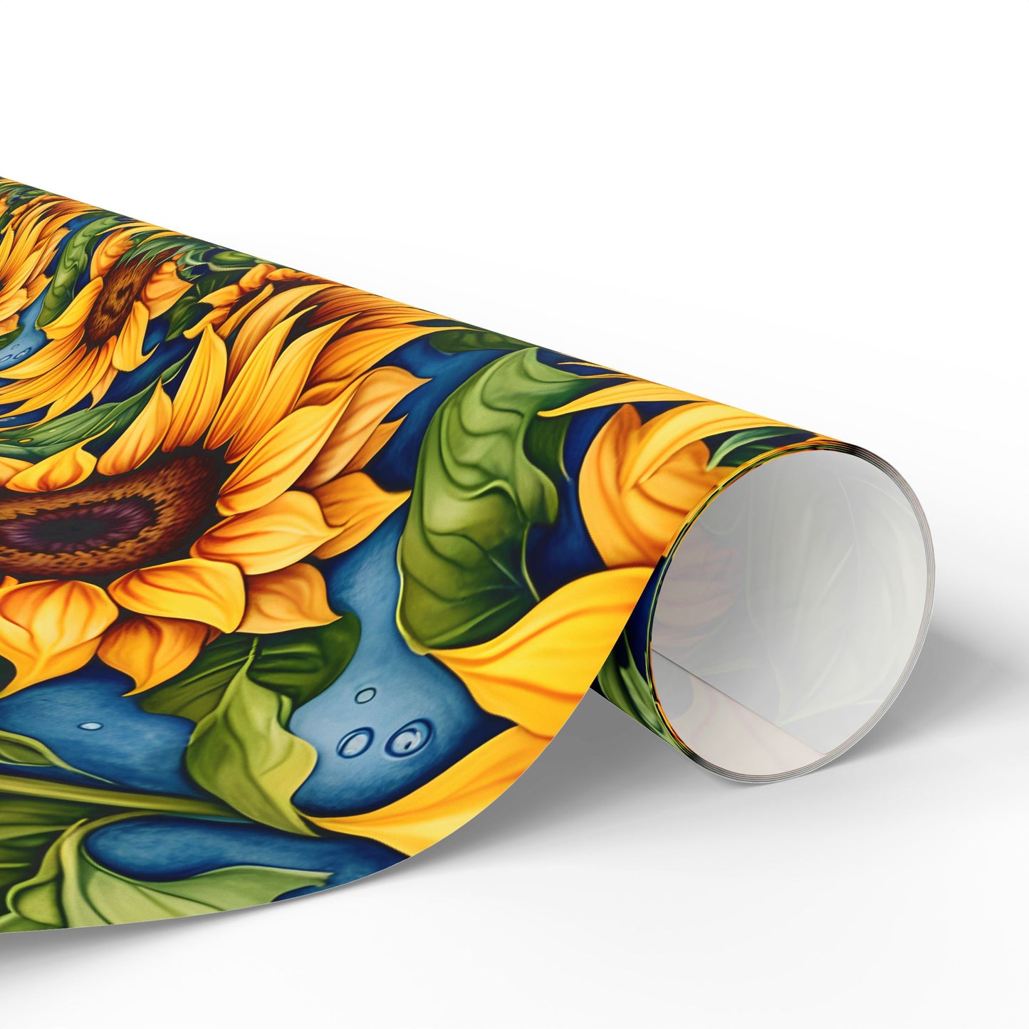 Vibrant Sunflower Patterned Wrapping Papers