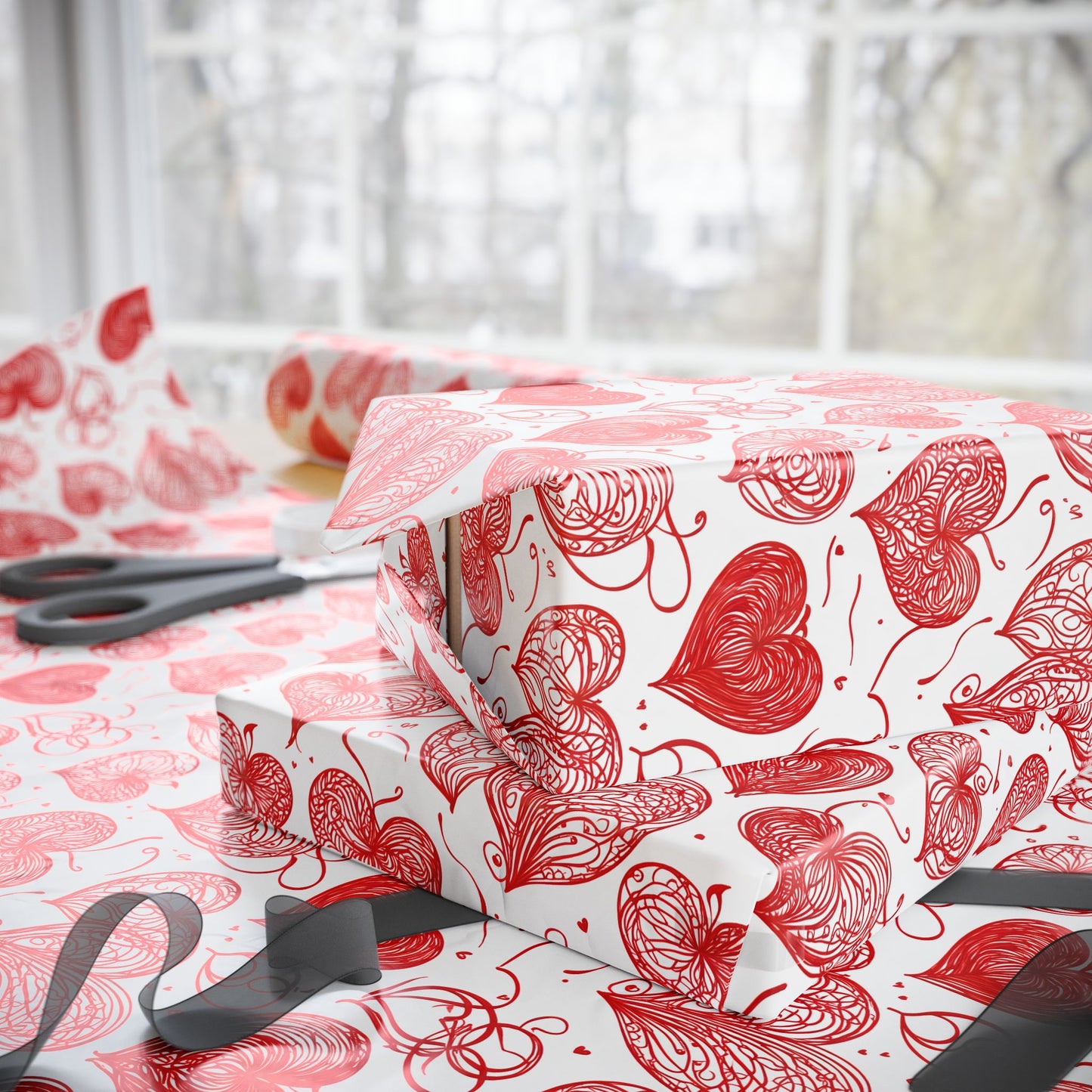 Heart - Themed Wrapping Paper