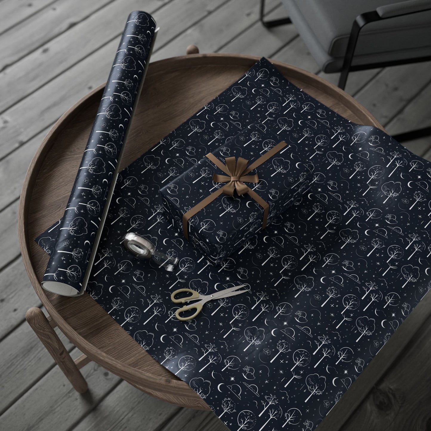 Wrapping Paper - Celestial Grove Night Sky Wrapping Paper