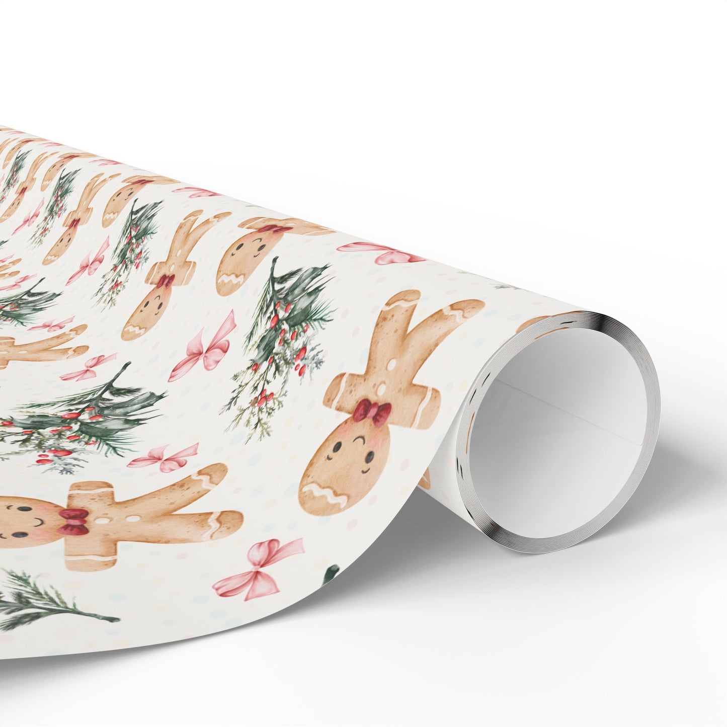 Bow - Tied & Baked – Gingerbread Glam Wrapping Paper