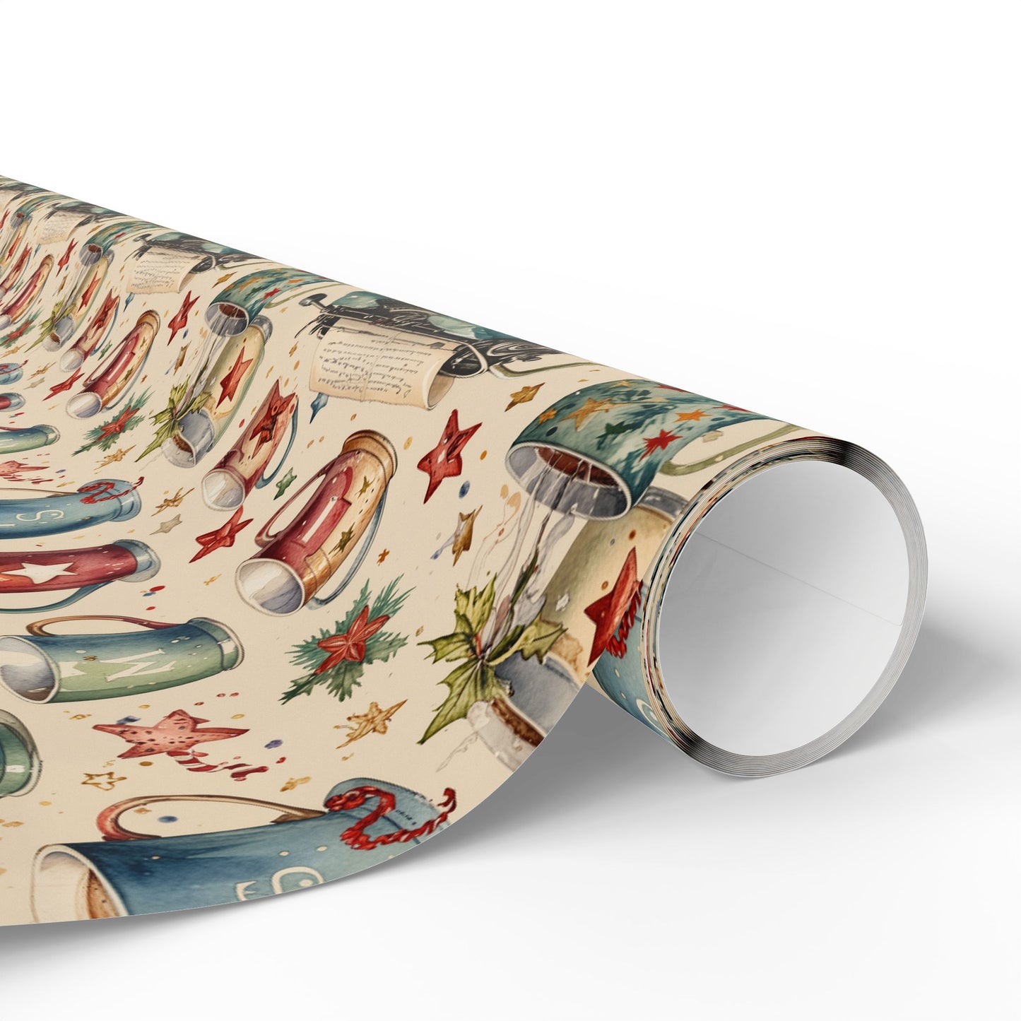 Warm Words & Cocoa – Vintage Writer Wrapping Paper