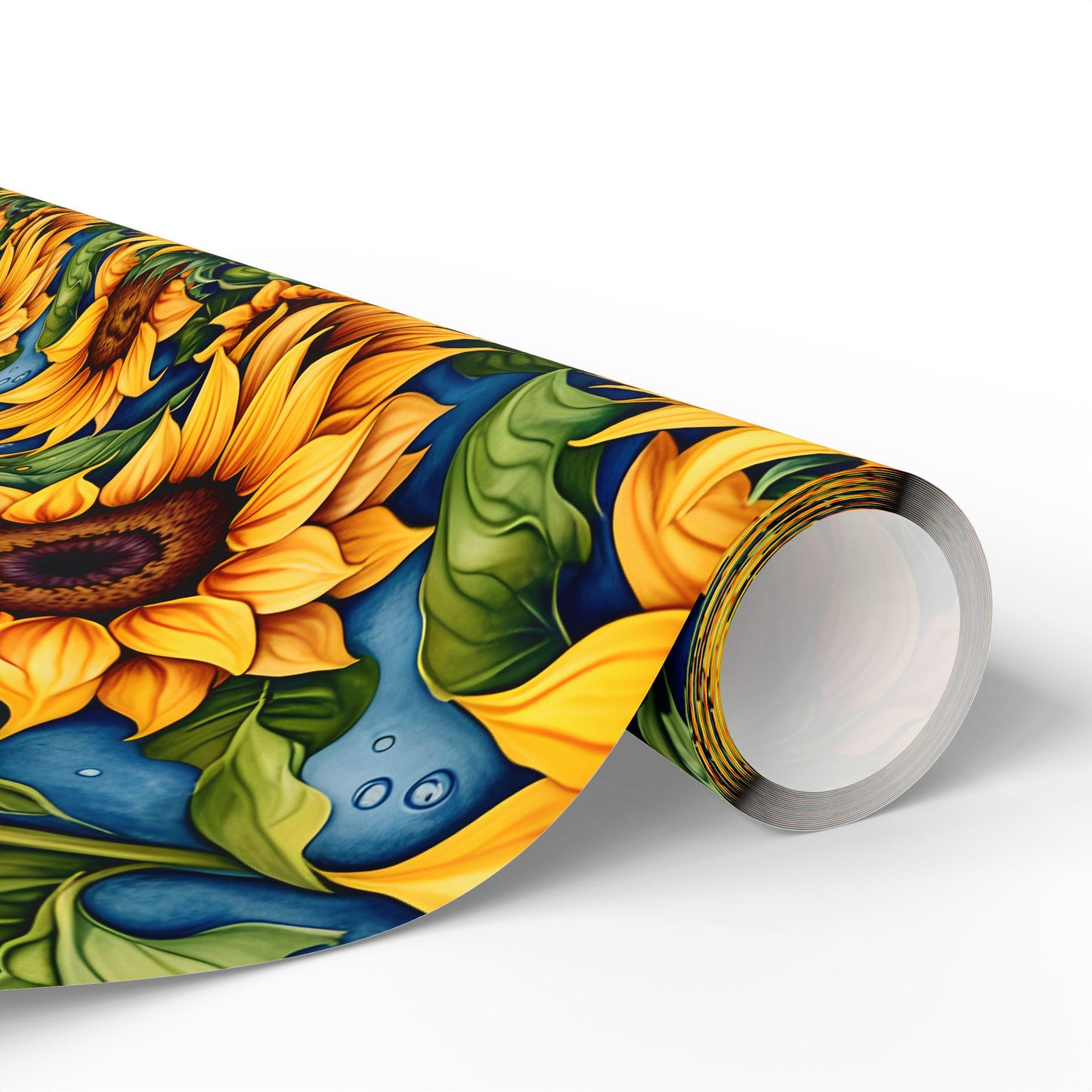Vibrant Sunflower Patterned Wrapping Papers