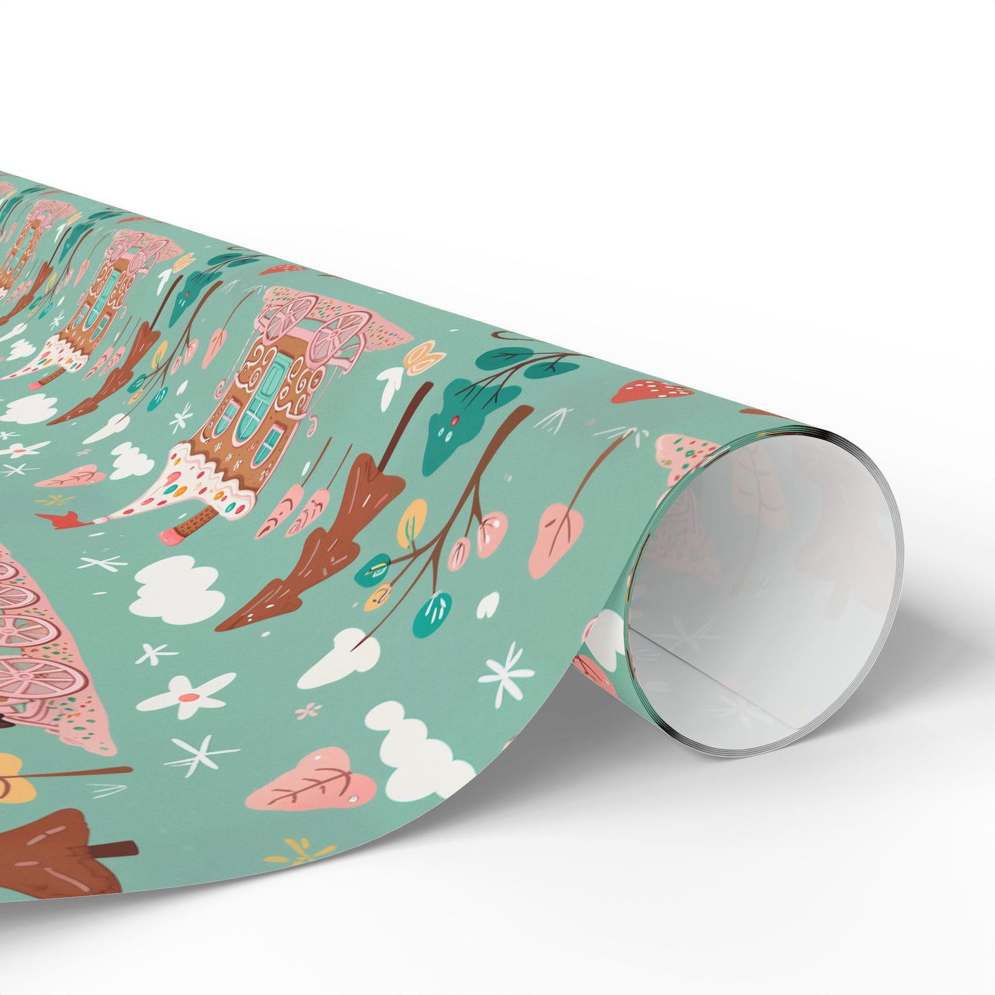 Gingerbread Express – Sugar Sleigh Rides Wrapping Paper