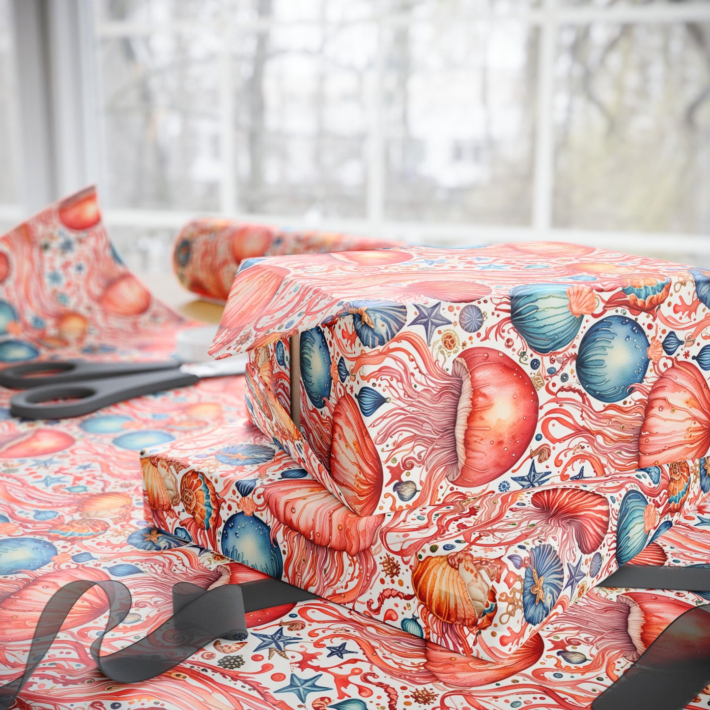 Wrapping Papers - Jellyfish Jamboree – Ocean Adventure Gift Wrap