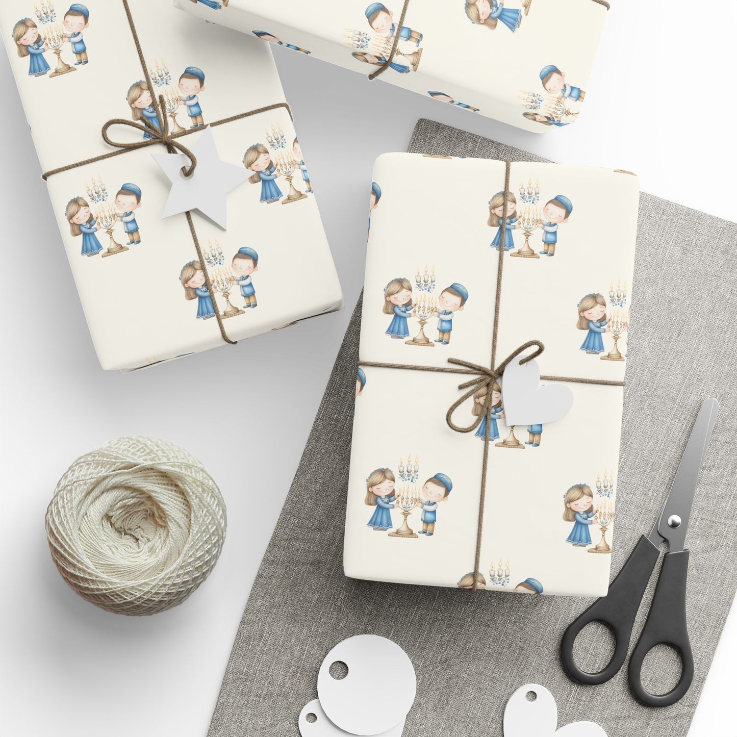 Menorah Lighting Wrapping Papers