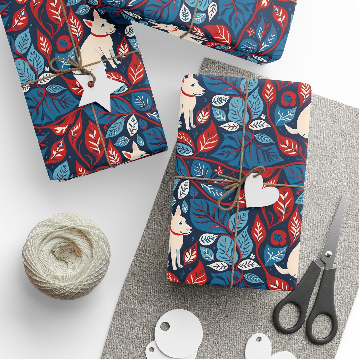 Botanic Pup Parade Wrapping Paper