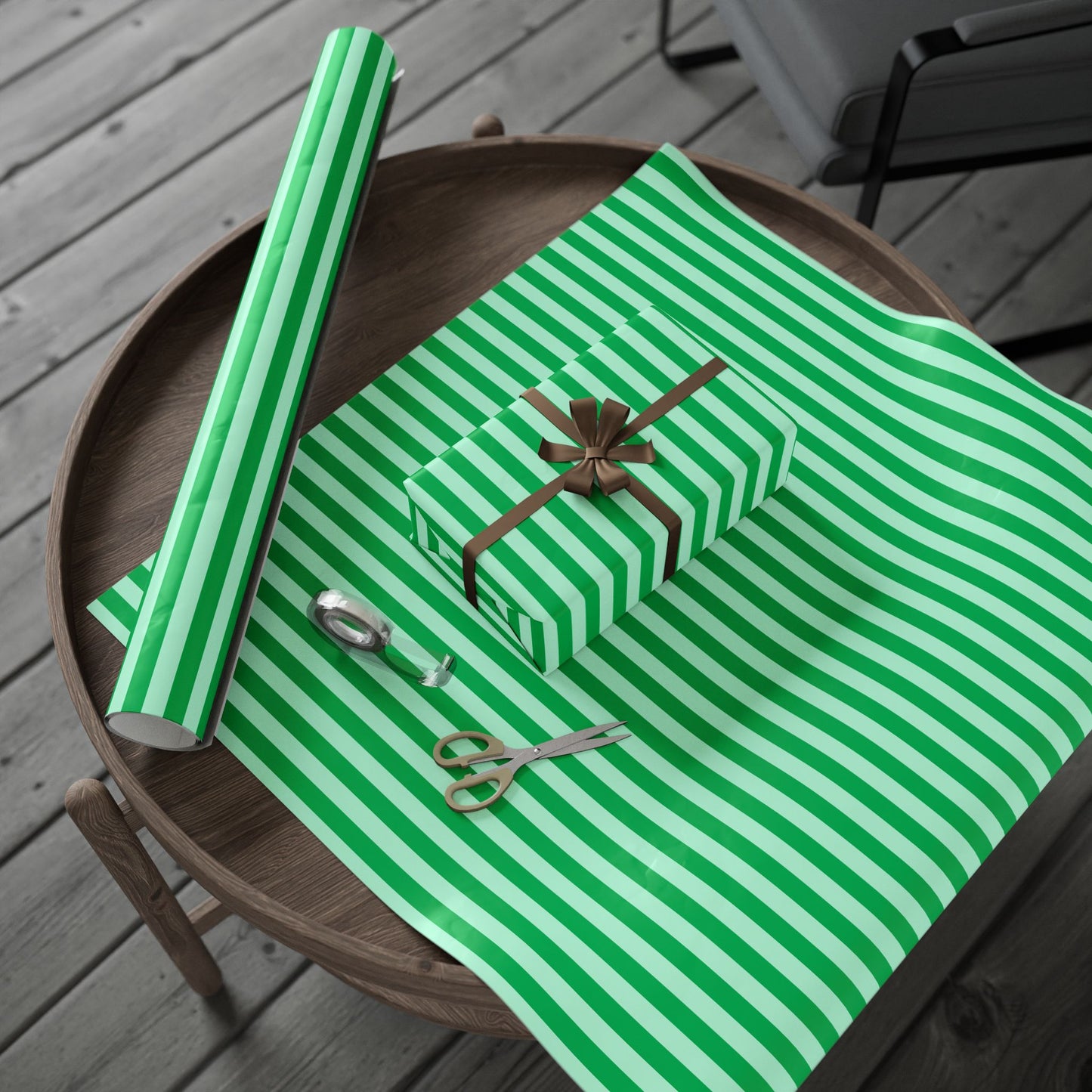 Go Green & Gift Happy – Fun Striped Wrap