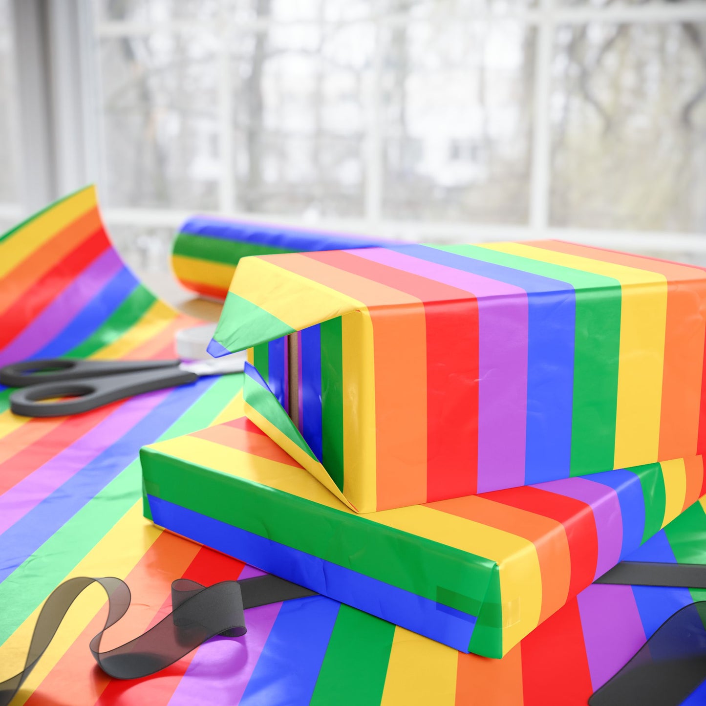 LGBTQ+ Rainbow Color Gift Wrap