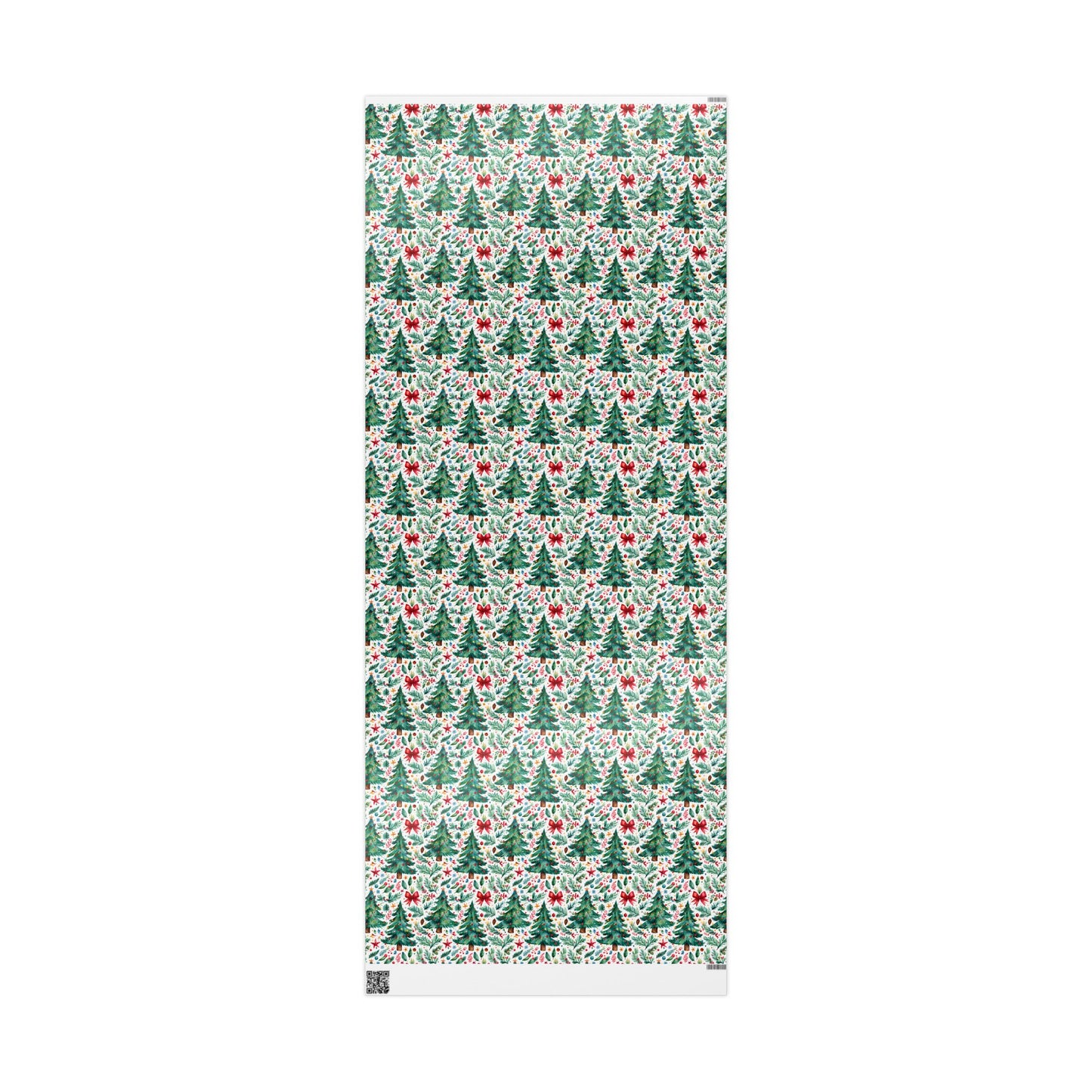 Merry & Bright Botanicals – Watercolor Tree & Garland Wrapping Paper