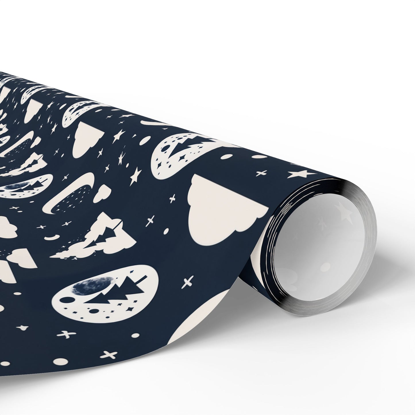 Wrapping Paper - Midnight Pines and Stars Wrapping Paper