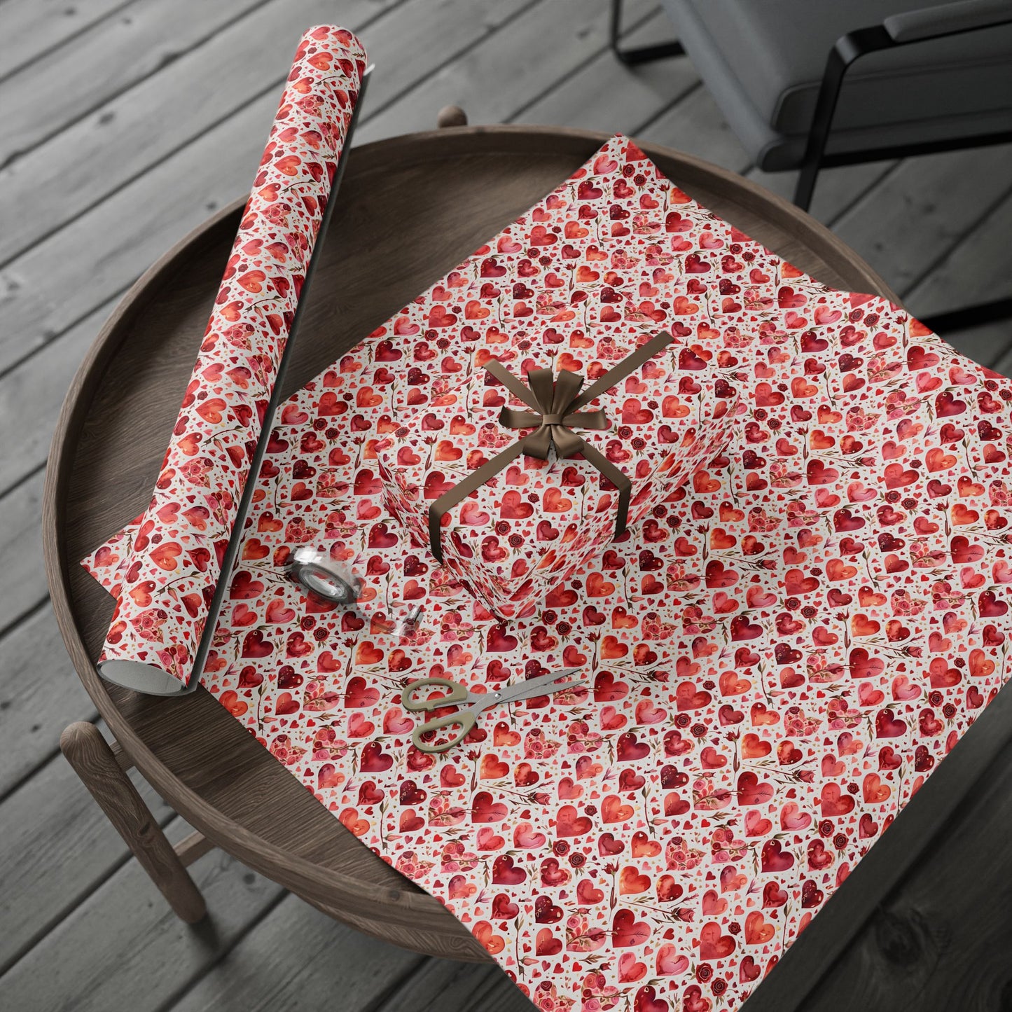Romantic Heart Wrapping Paper