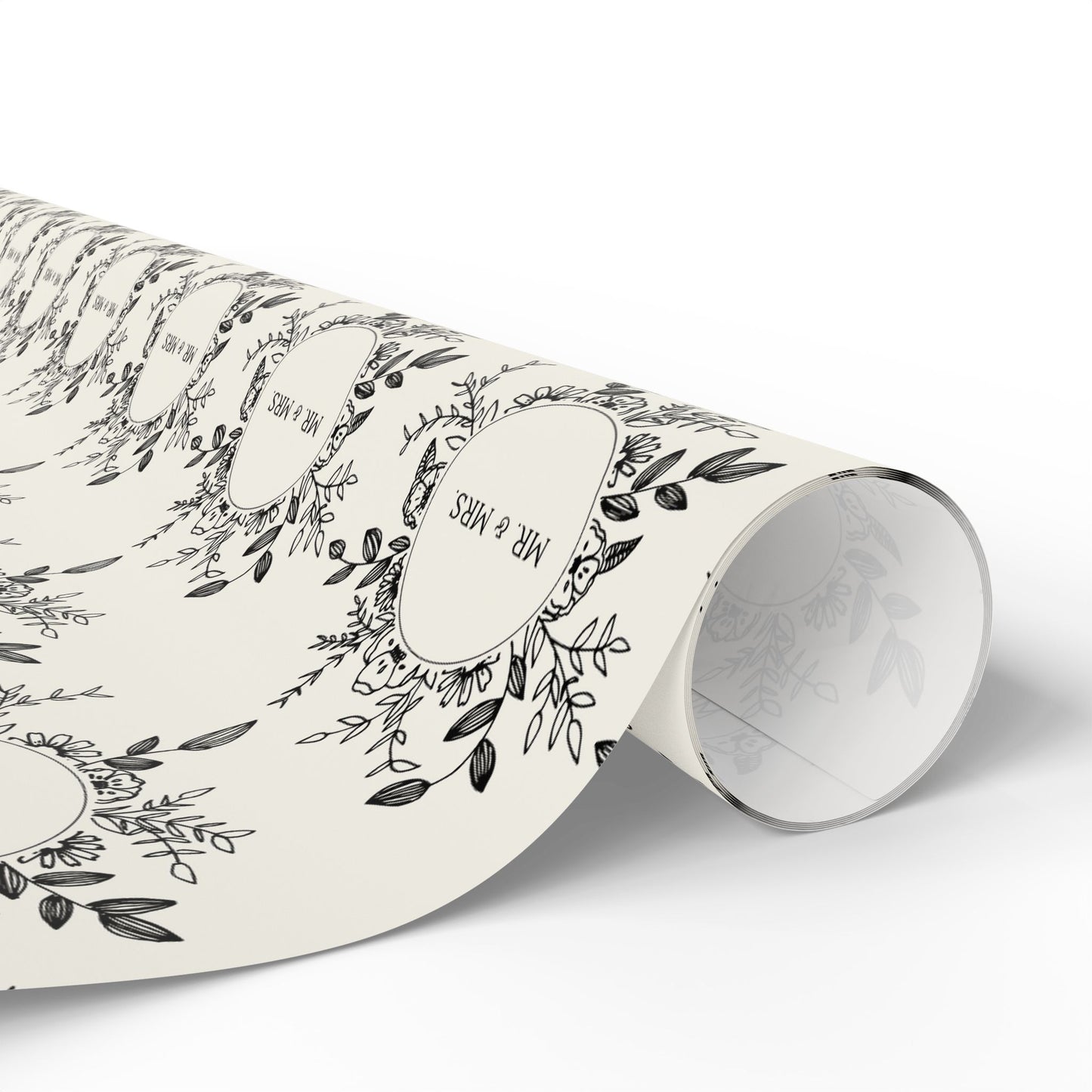Mr. & Mrs. Black and White Wrapping Papers
