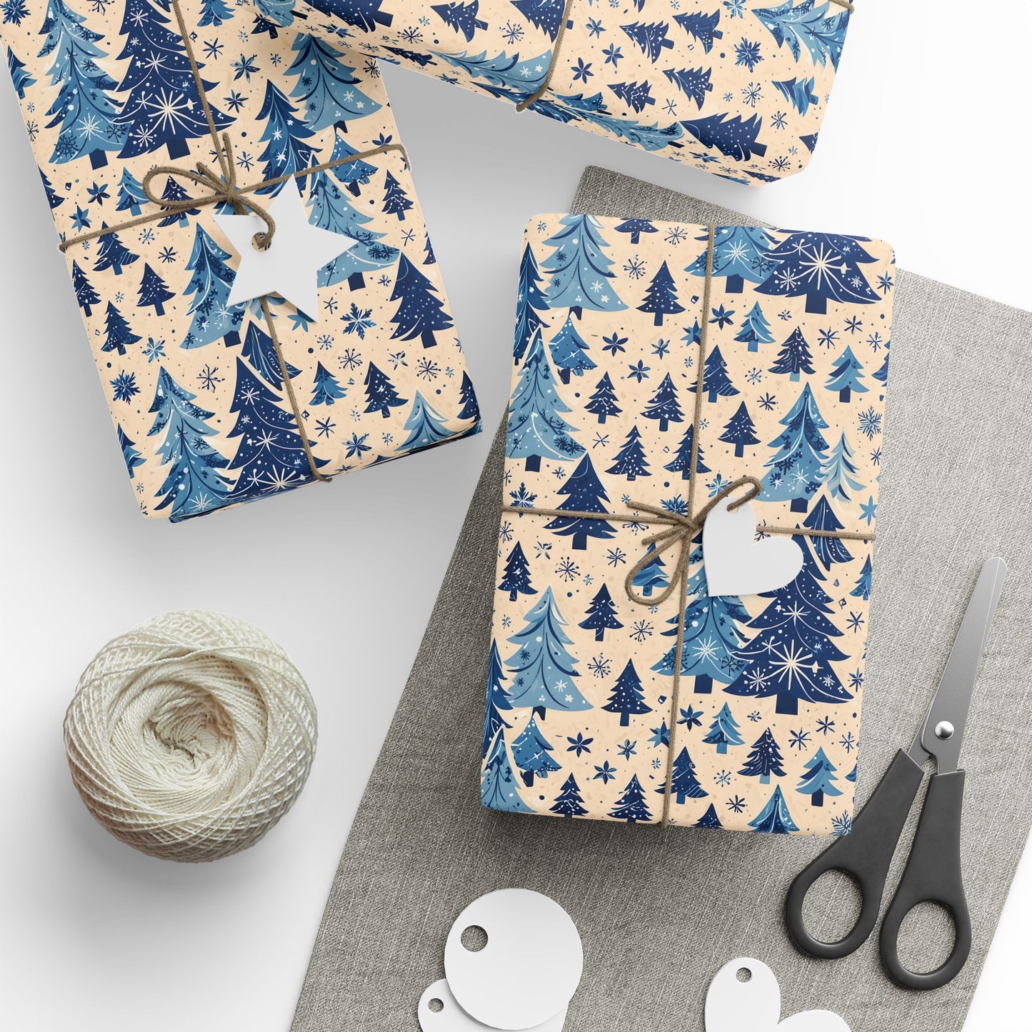 Frosted Pines & Midnight Spruce – Winter Wrapping Paper