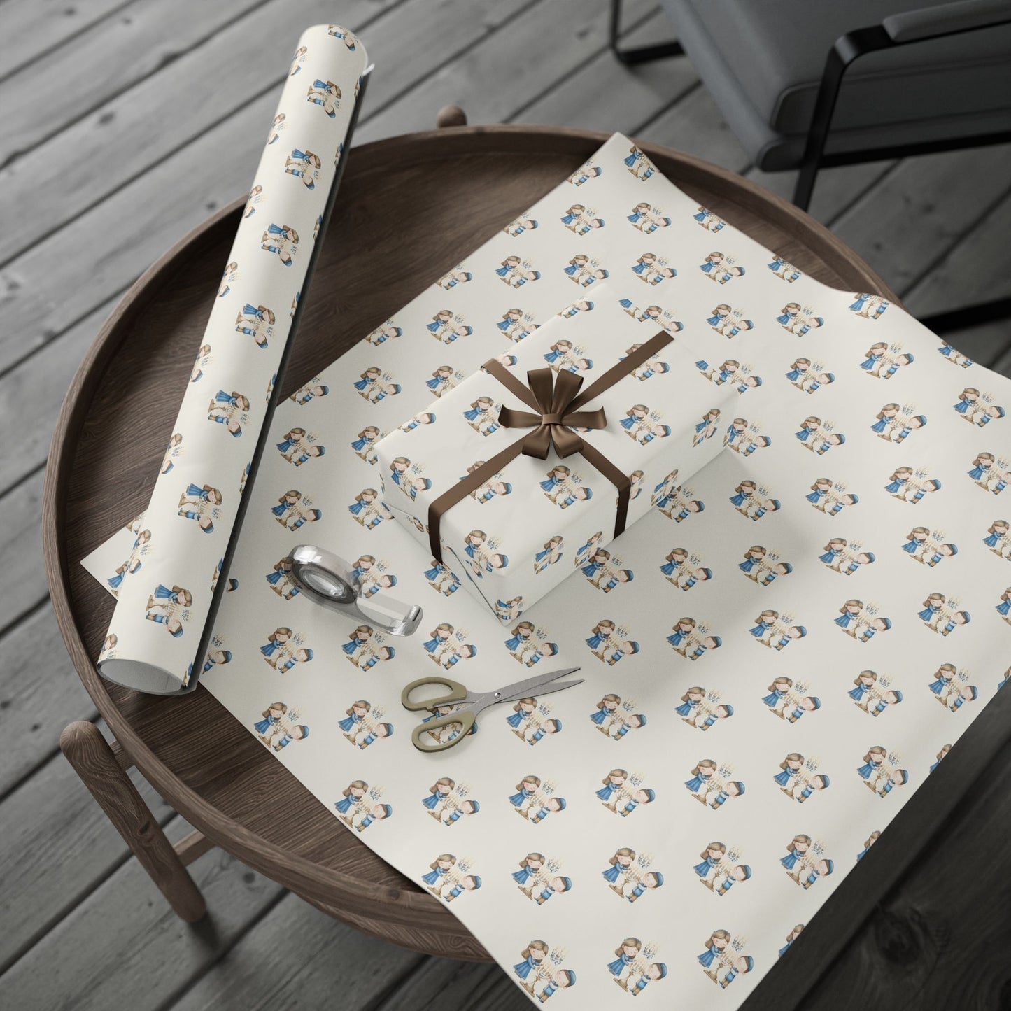 Menorah Lighting Wrapping Papers