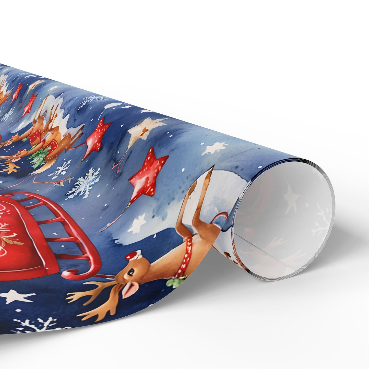 Santas Sleigh Gift Paper