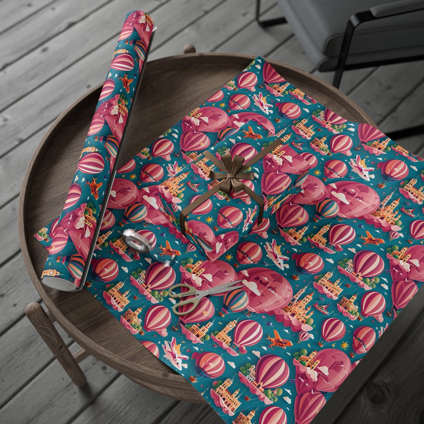 Travel Cityscape Gift Wrapping Paper