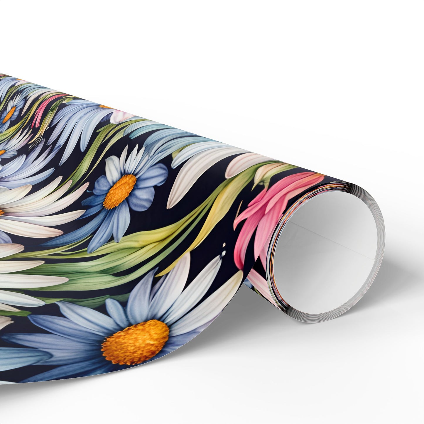 Gift Wrap - Elegant Floral Daisies