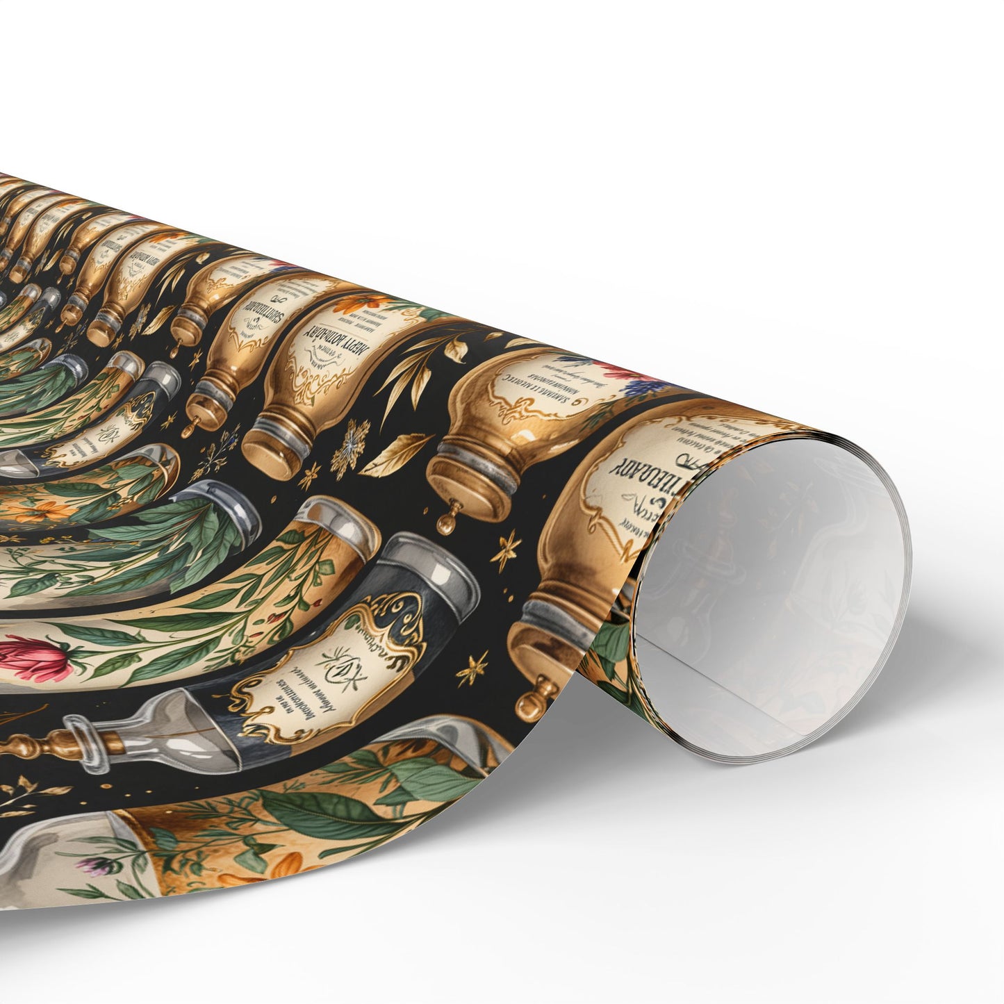 Wrapping Paper - Elegant Apothecary Vintage - Inspired Design