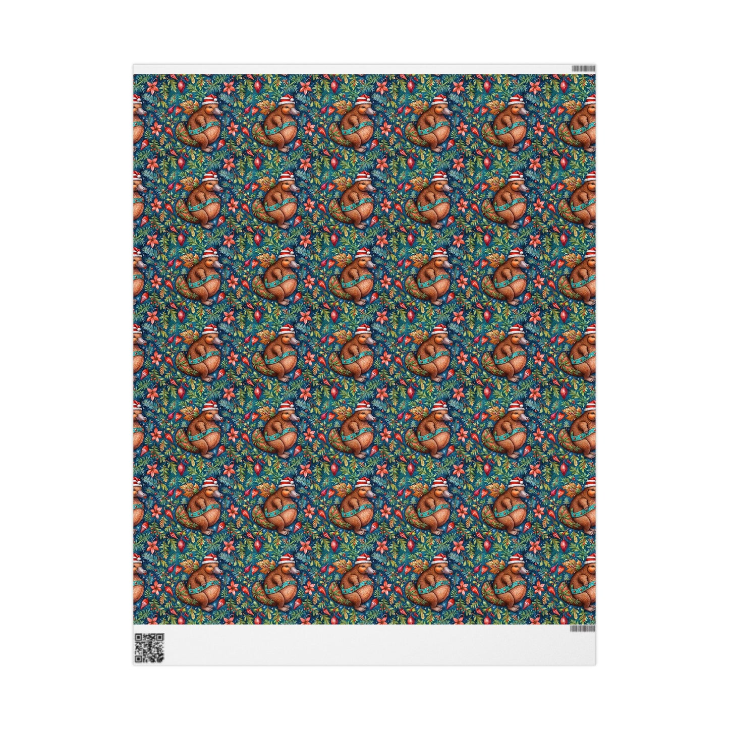 Merry & Quirky – Festive Platypus Wrapping Paper