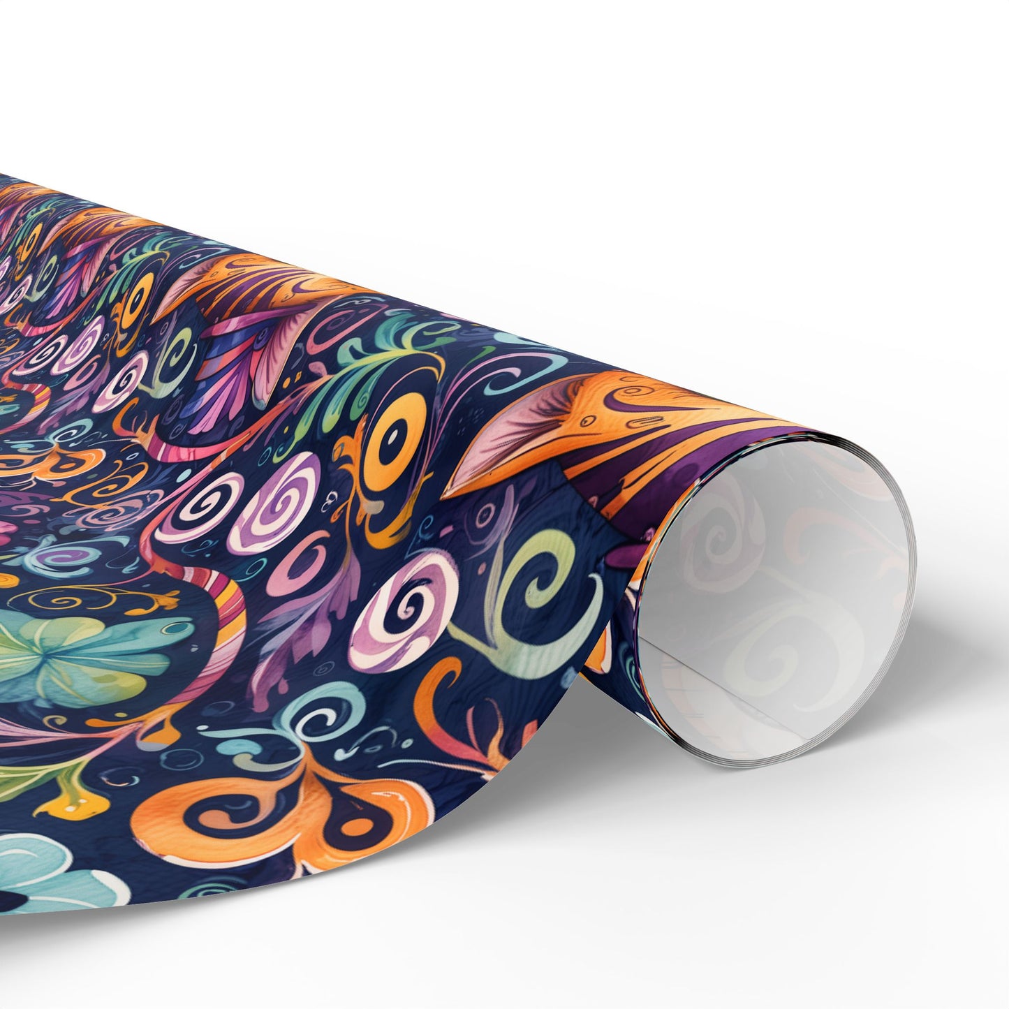 Cheshire Cat Vibrant Abstract Wrapping Paper