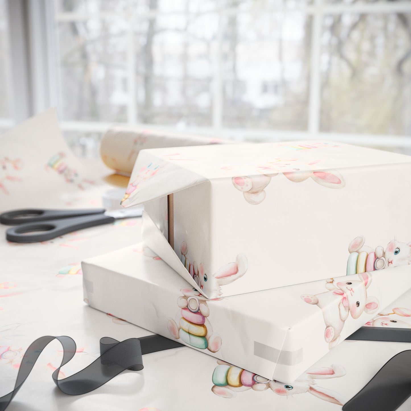 Whimsical Bunny Wrapping Paper